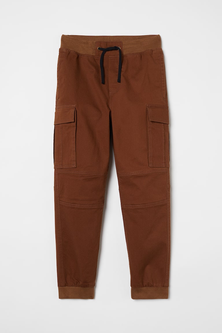Pantalon Cargo Fille H&M Violet - Taille 13-14 Ans - Coton, Taille élastique - Occasion Parfait état