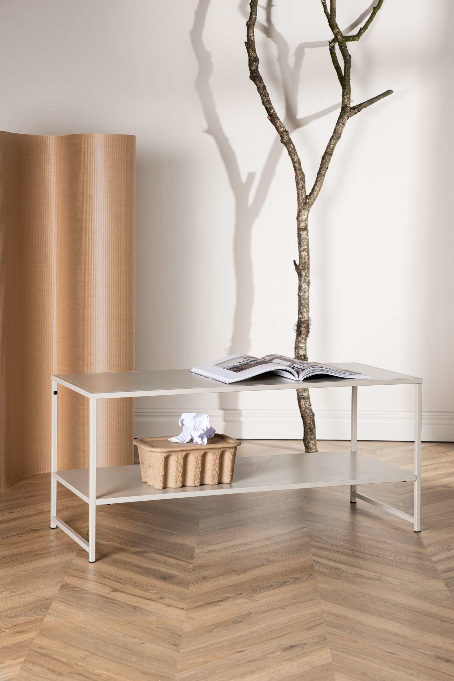 Staal Side Table - Steel, Beige/Steel, Black/Steel, White