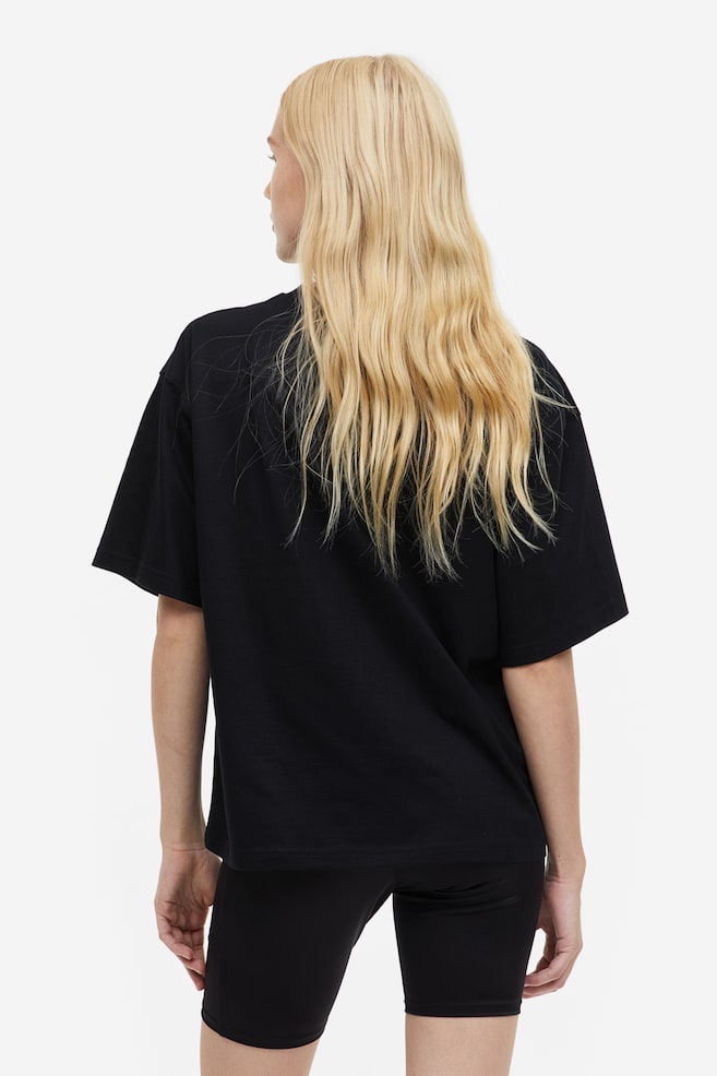 T-shirt carré - Noir/Blanc/Gris - 3