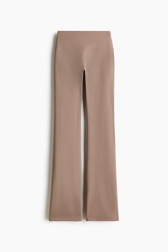 SculptMove™ Flared Sports Leggings - Beige/Black - 1