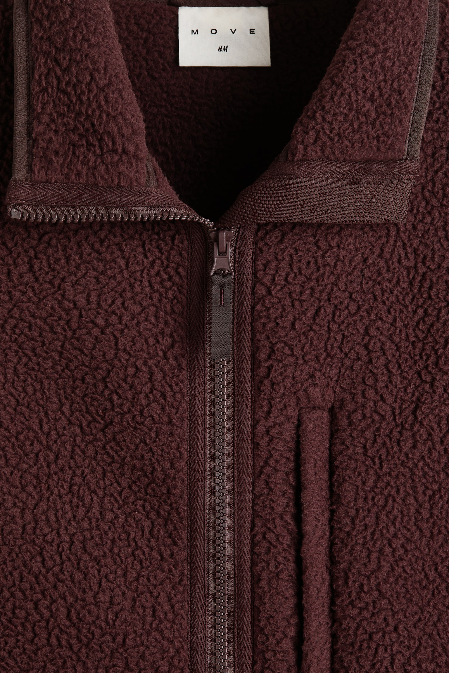 Regular Fit Teddy jacket - Dark brown/Black - 7