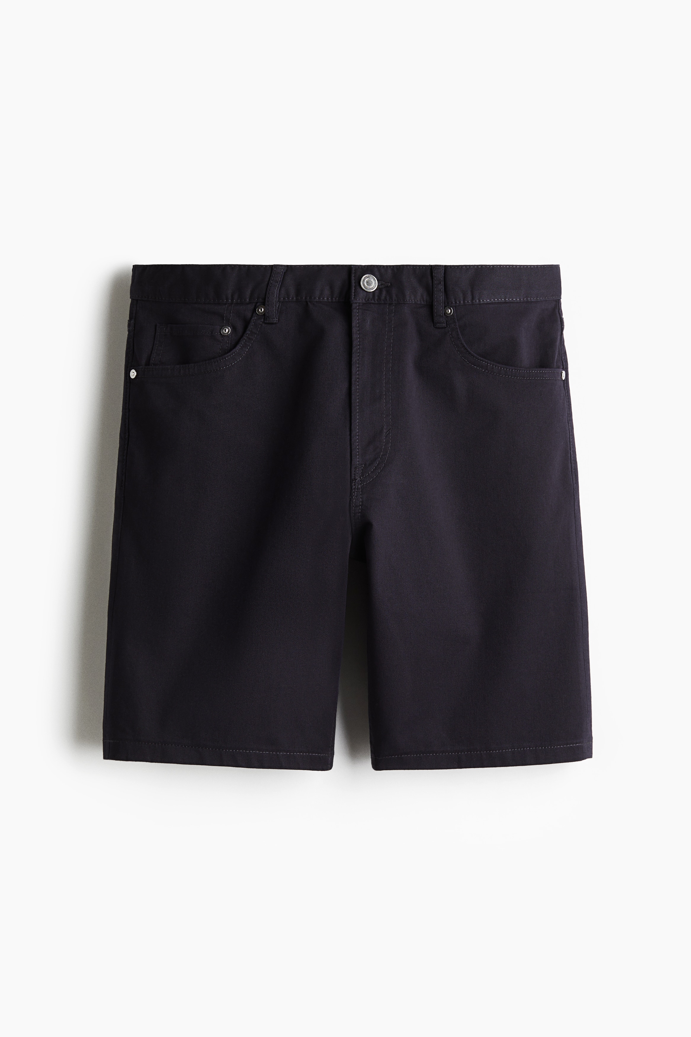 Regular Fit 5-pocket twill shorts - Navy blue/Black/Light beige/Black