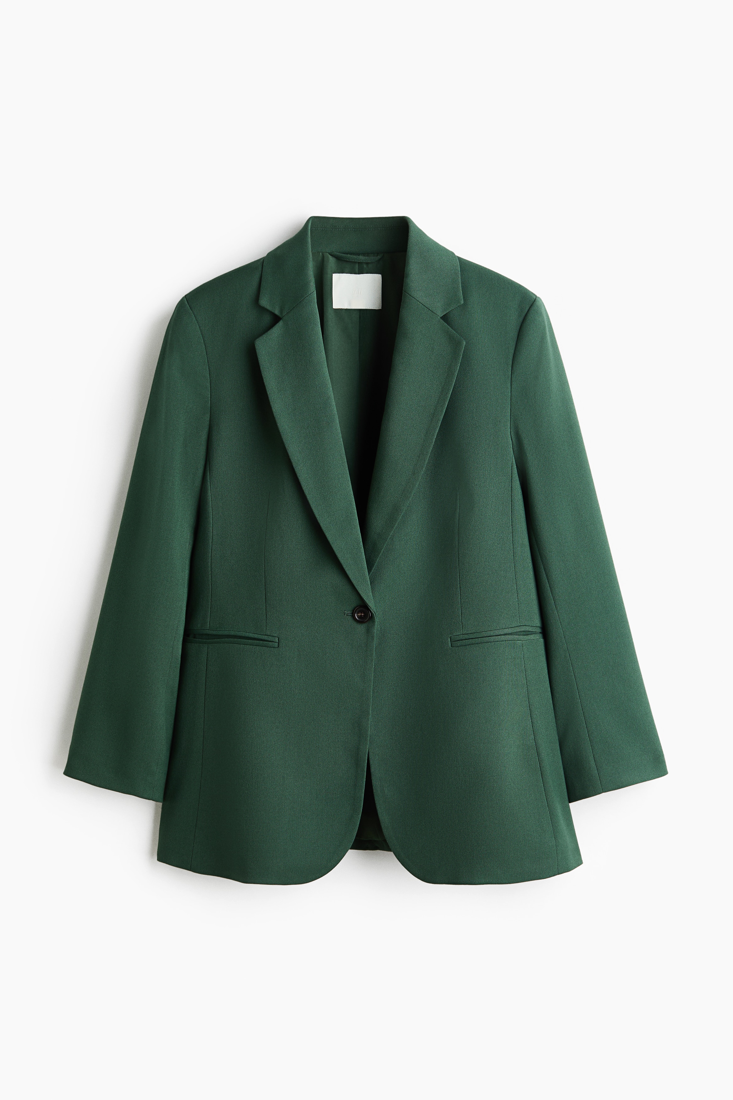 Single-breasted blazer - Dark green/Navy blue/Red