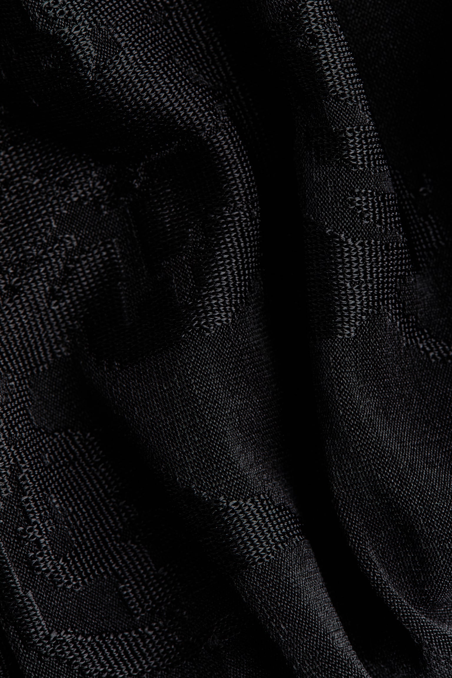 Боди Jacquard-Knit, стринги — H&M, цвет: Чёрный — фото 6