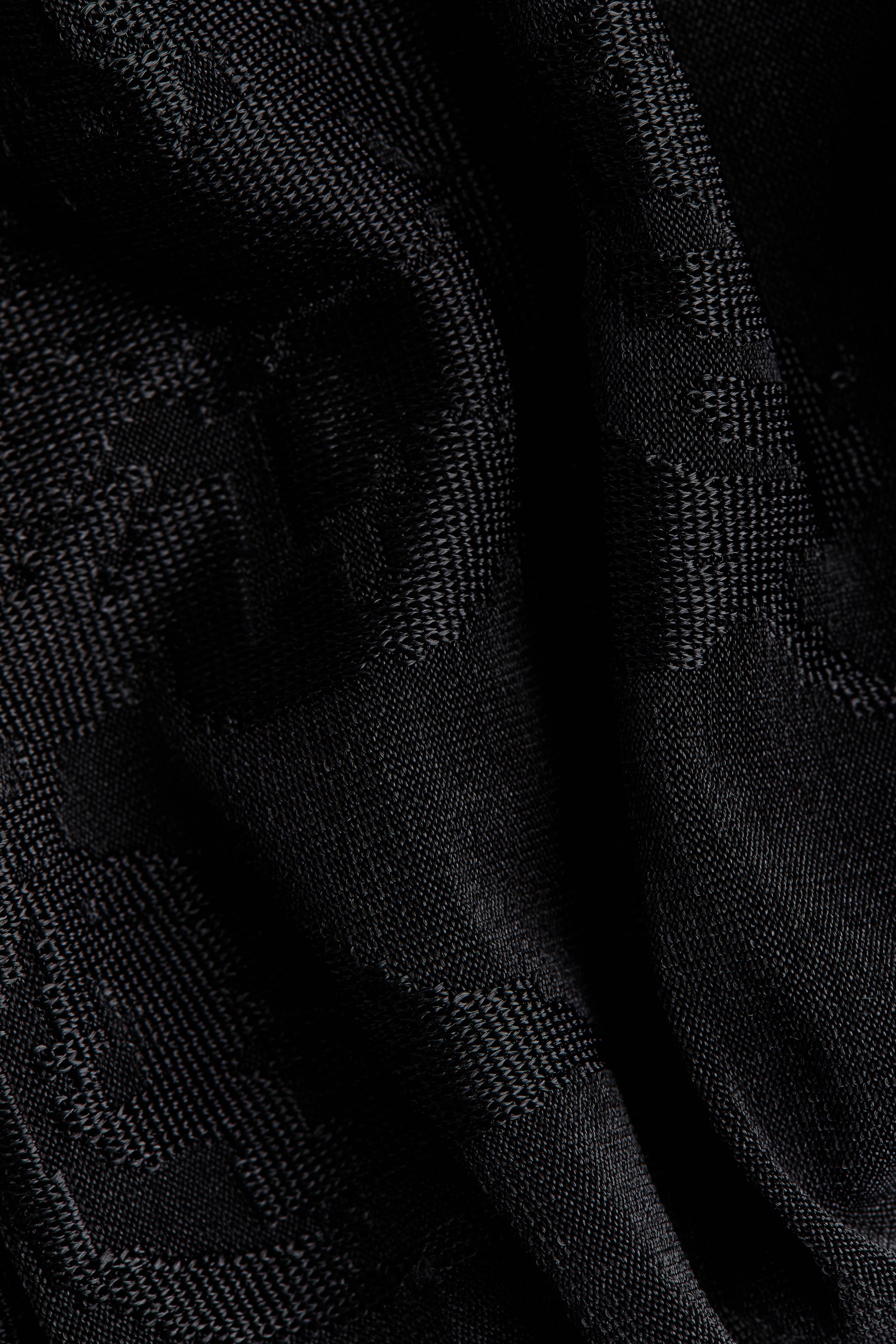 Jacquard-Knit Thong Bodysuit
