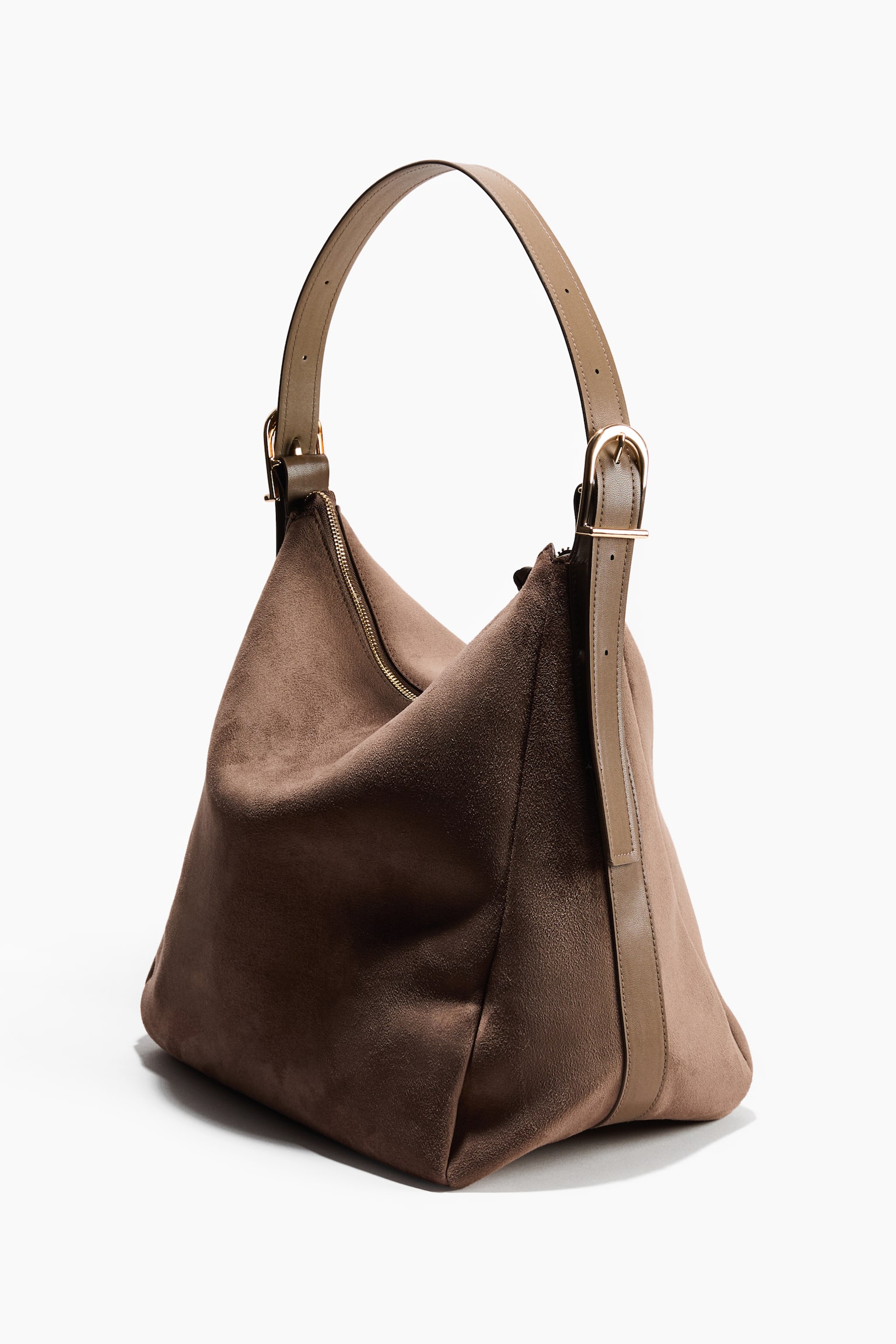 Shoulder bag - Beige/Dark brown - 3