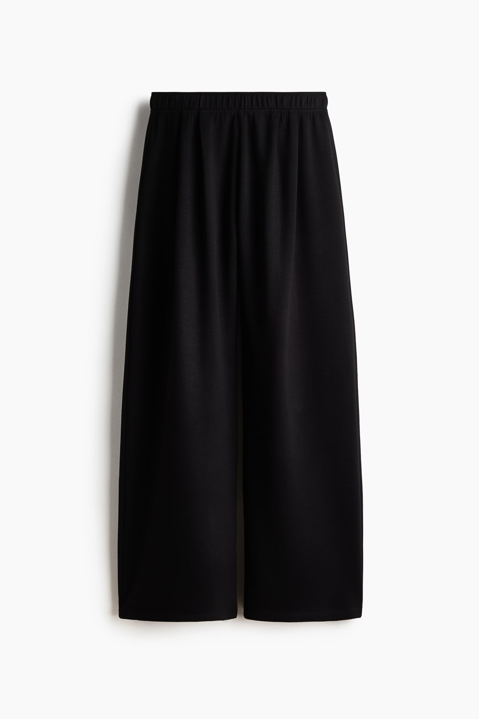 Pantalón amplio con cintura elástica - Negro/Marrón oscuro/Azul paloma oscuro