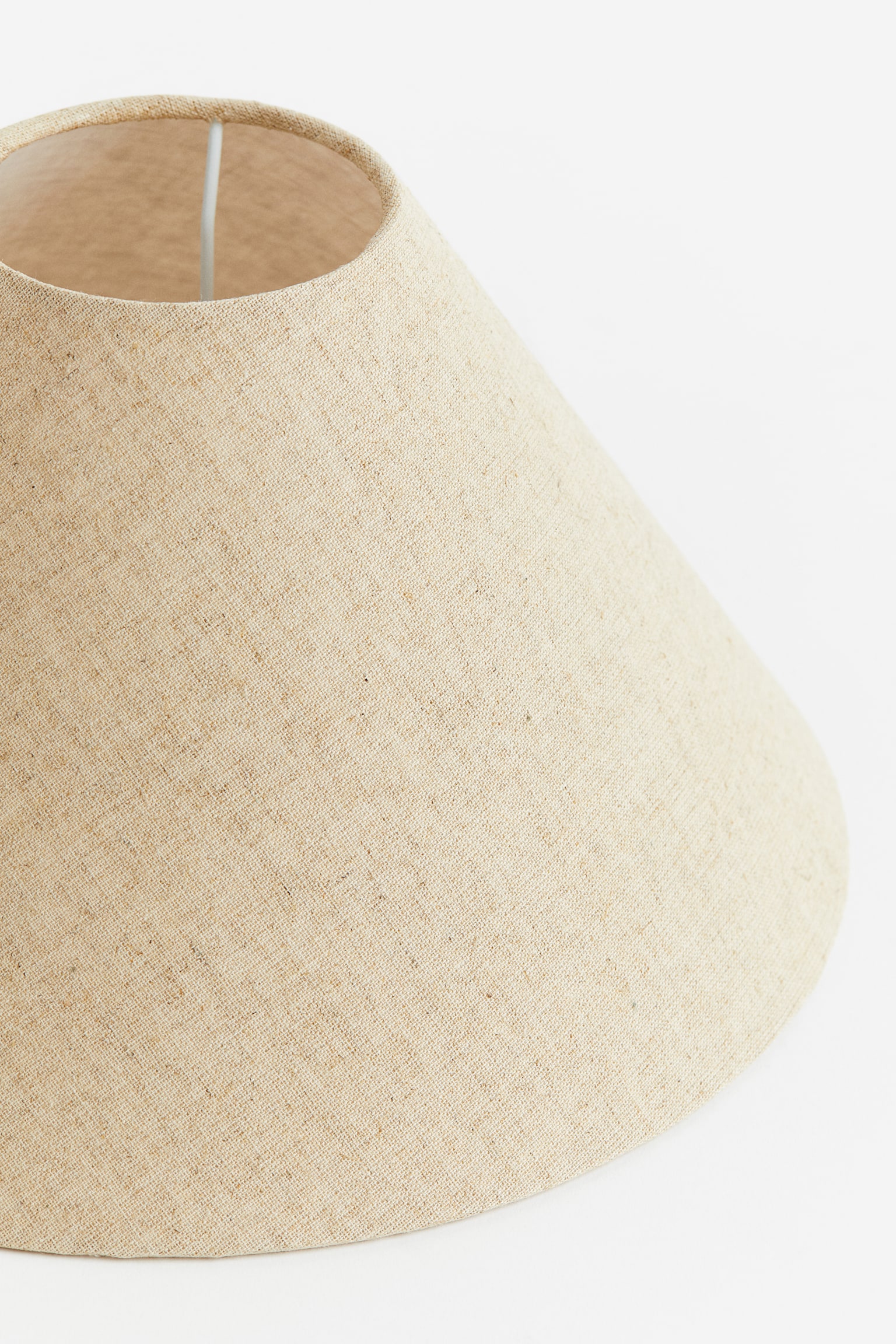 Linen lamp shade - Light beige/White - 4