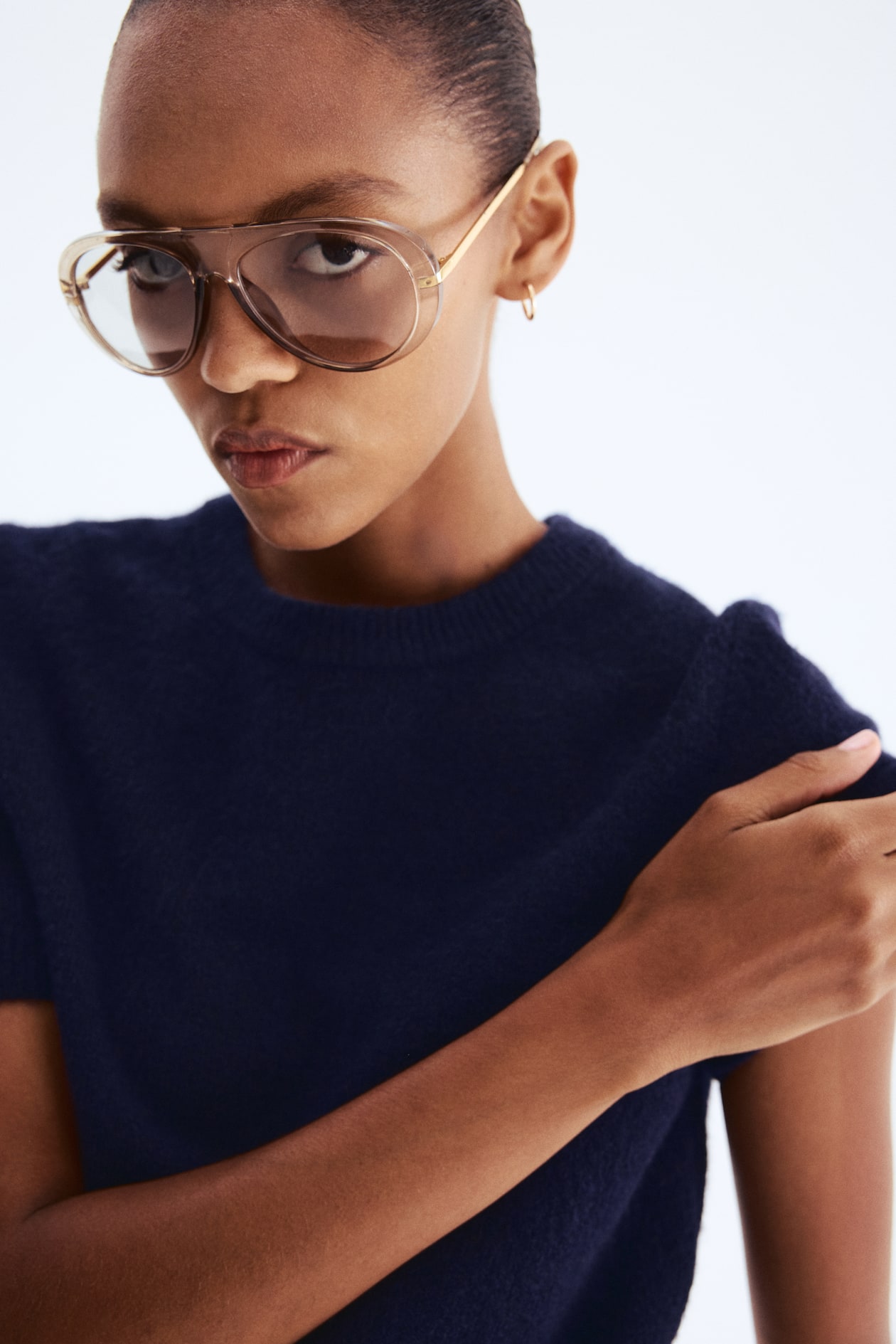 Pull en maille fine - Bleu marine - FEMME | H&M FR