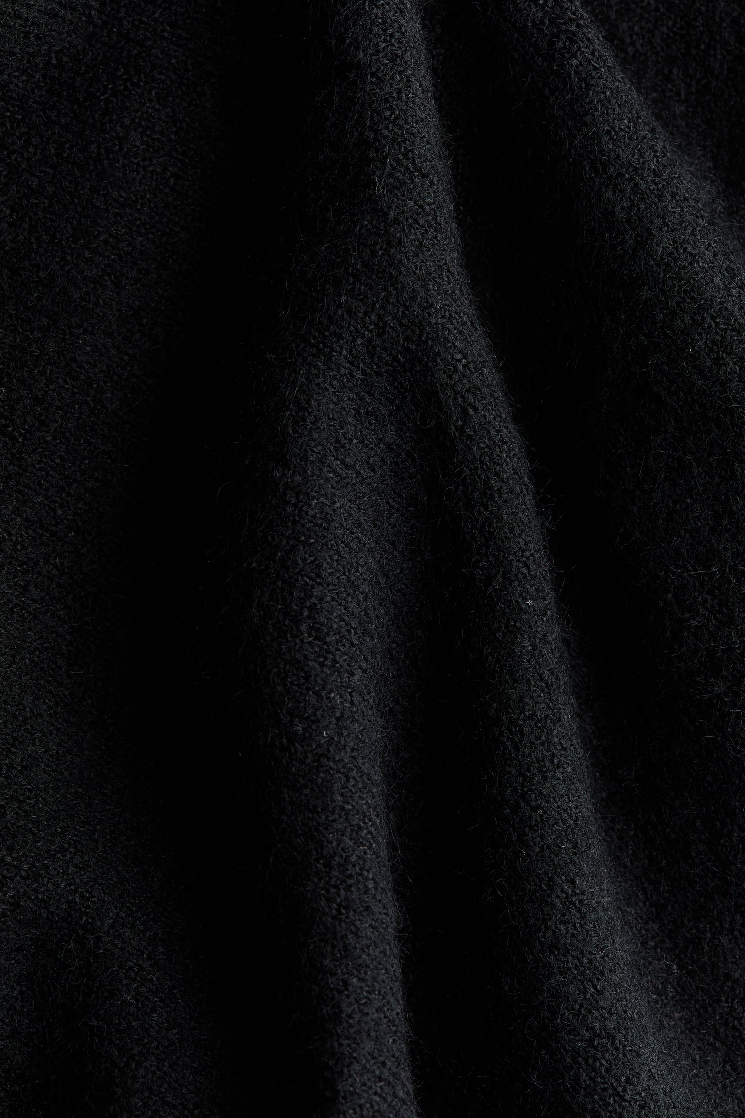 Женская накидка H&M Mama Roll-Neck Cape, цвет: Чёрный — фото 2