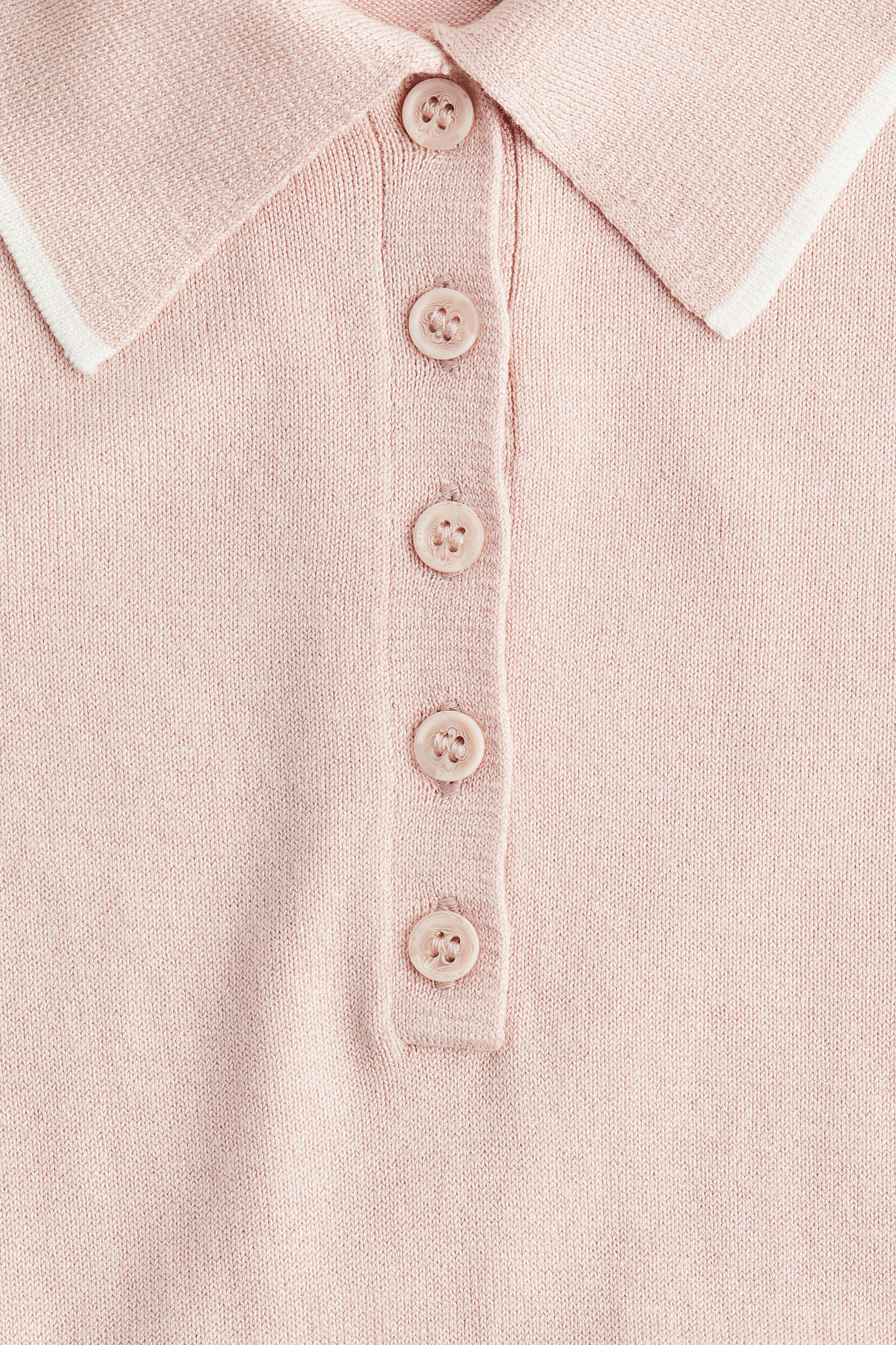 ファインニットポロシャツ - ライトピンク - レディース | H&M JP