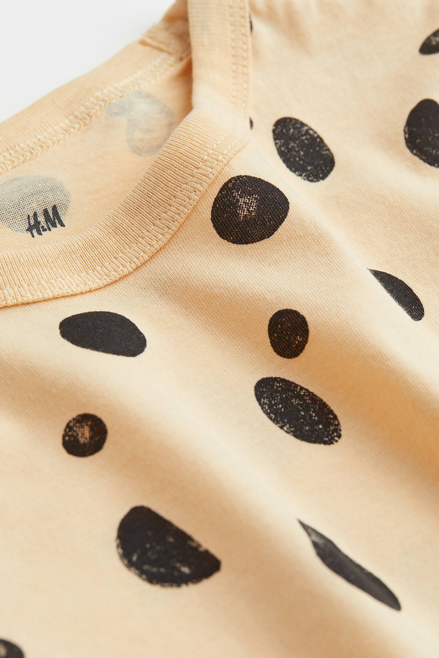 Cotton Tee - Light yellow/Spotted/Apricot/Elephant - 2