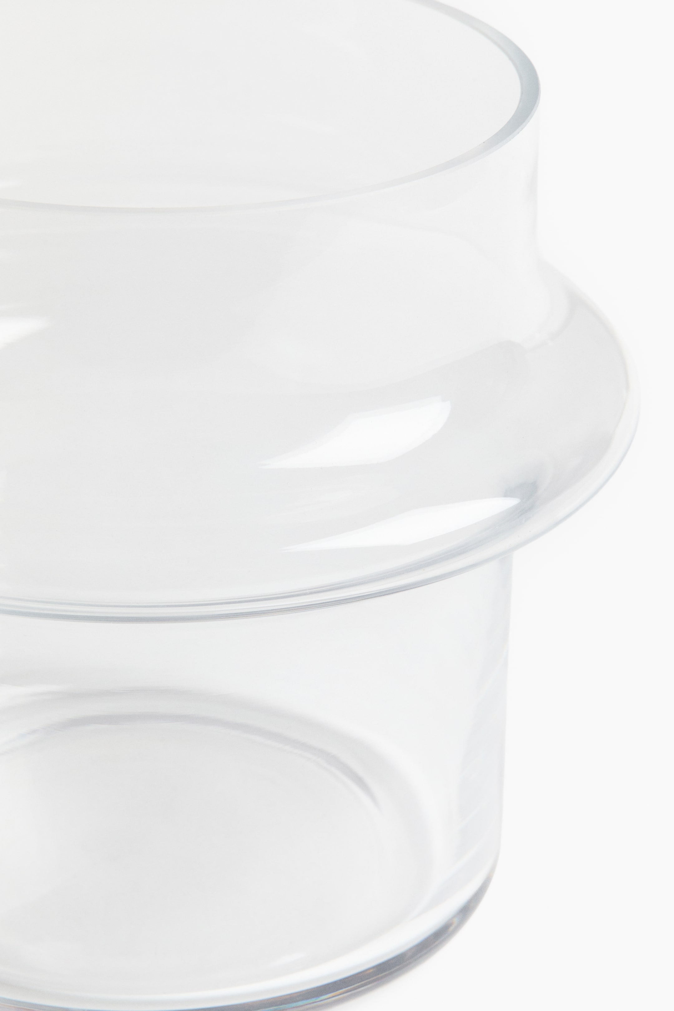 Visa större bild: Bred glasvas med trappstegsdesign - Transparent | H&M SE 4