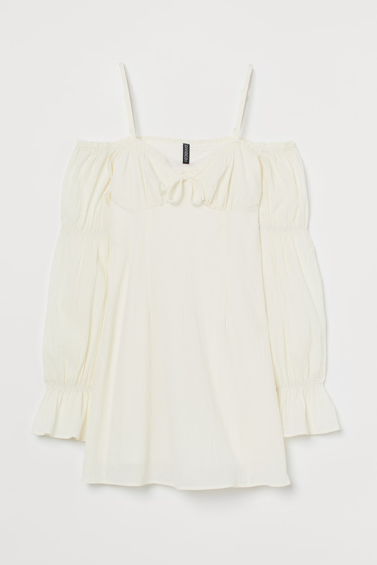 Cold shoulder dress - Sleeveless - Short - White - Ladies | H&M GB