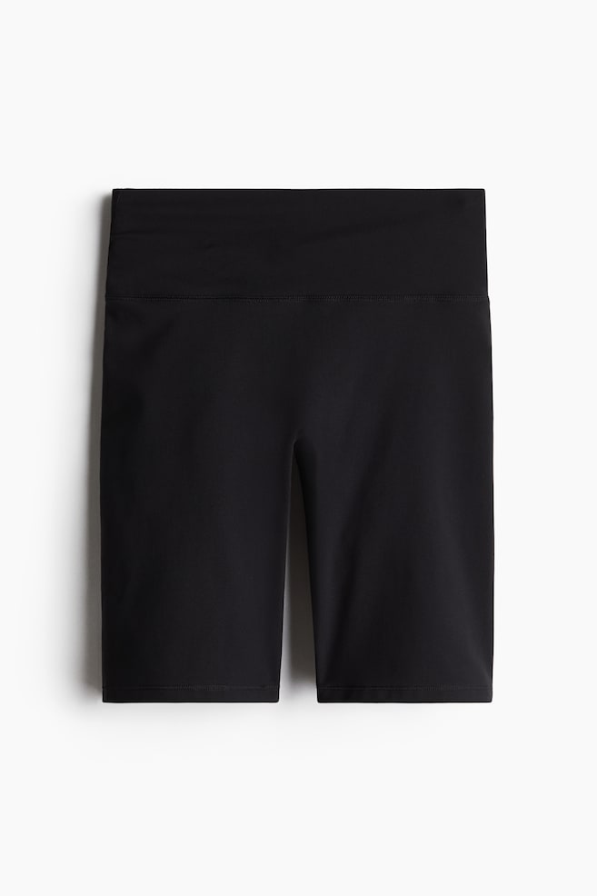 Träningscykelbyxa med SoftMove™ - Svart/Plommon - 1