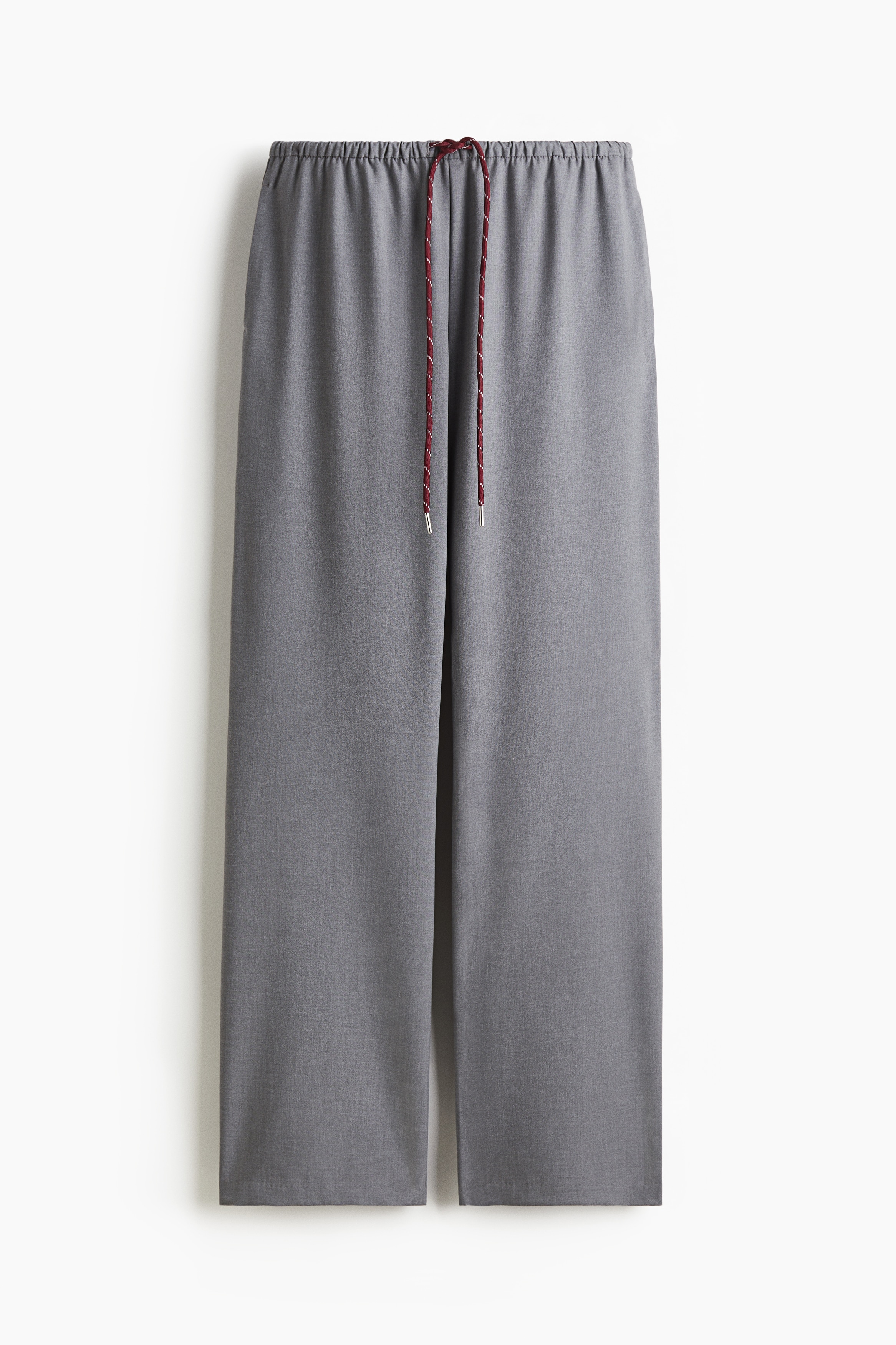 Pantaloni con coulisse - Grigio/Nero/Rosso scuro