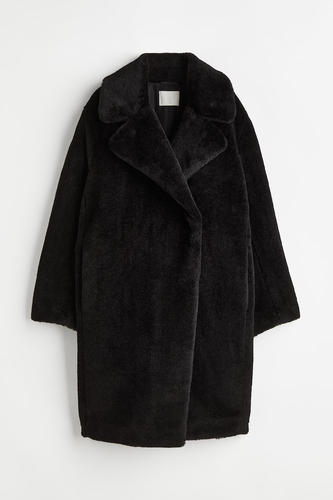 Fluffy coat - Black/Brown/Dark grey - 2