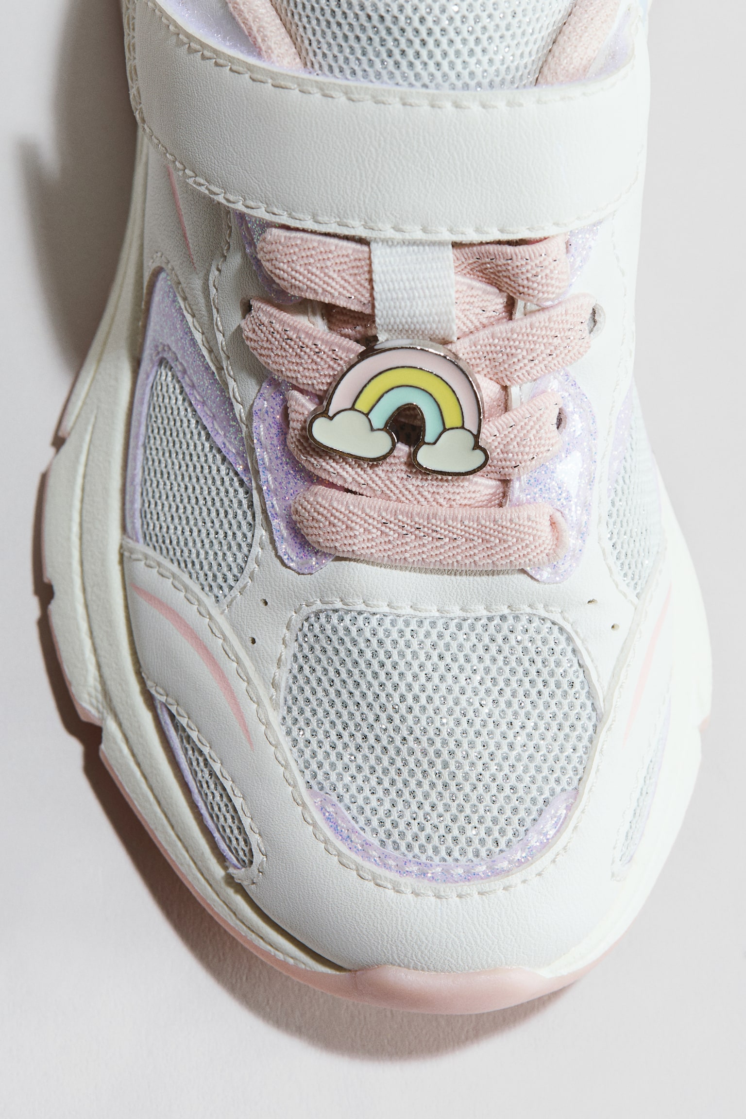 Glittery trainers - White/Light pink - 3
