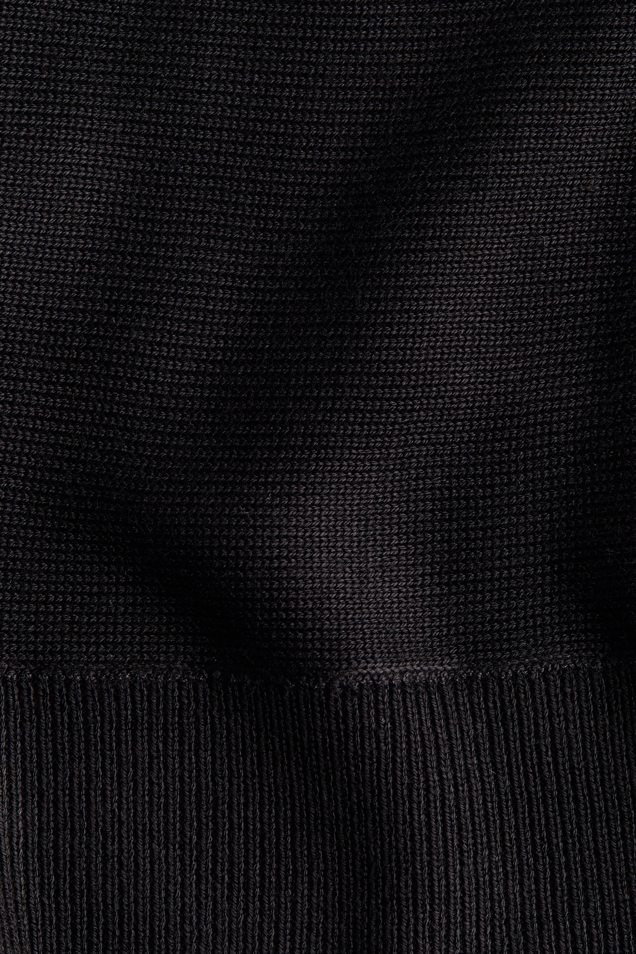 Batwing-Sleeved Fine-Knit Top