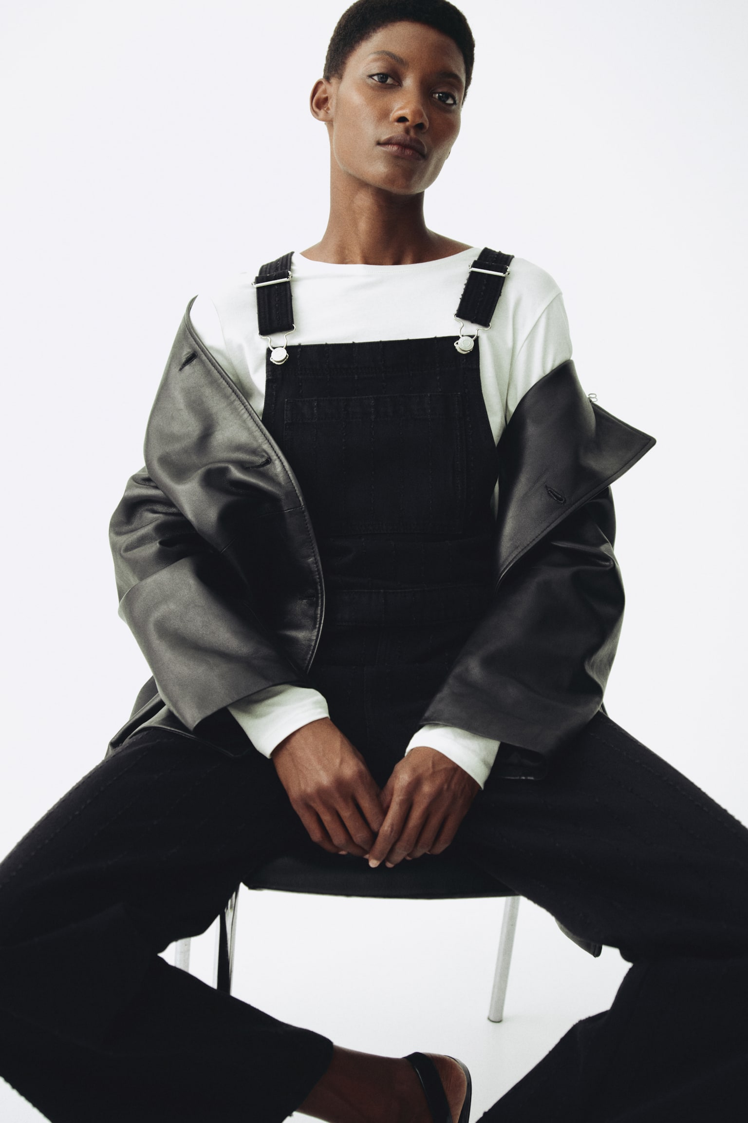 MAMA Before & After Denim dungarees - Black - 5