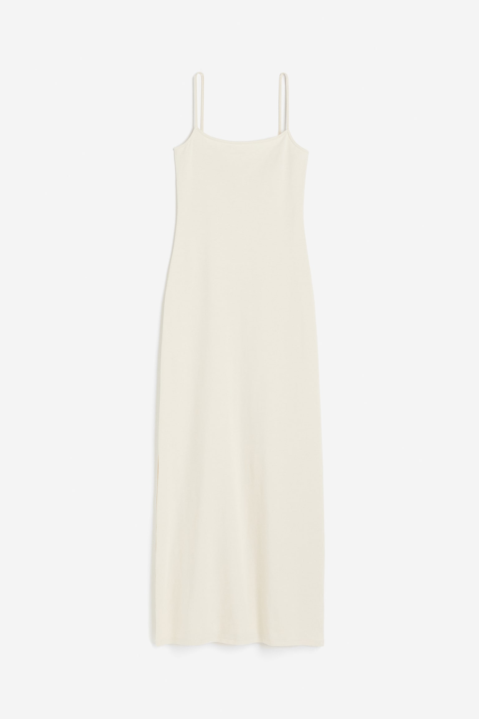 Jersey Strappy Dress - Light beige/Dark grey/Black - 1