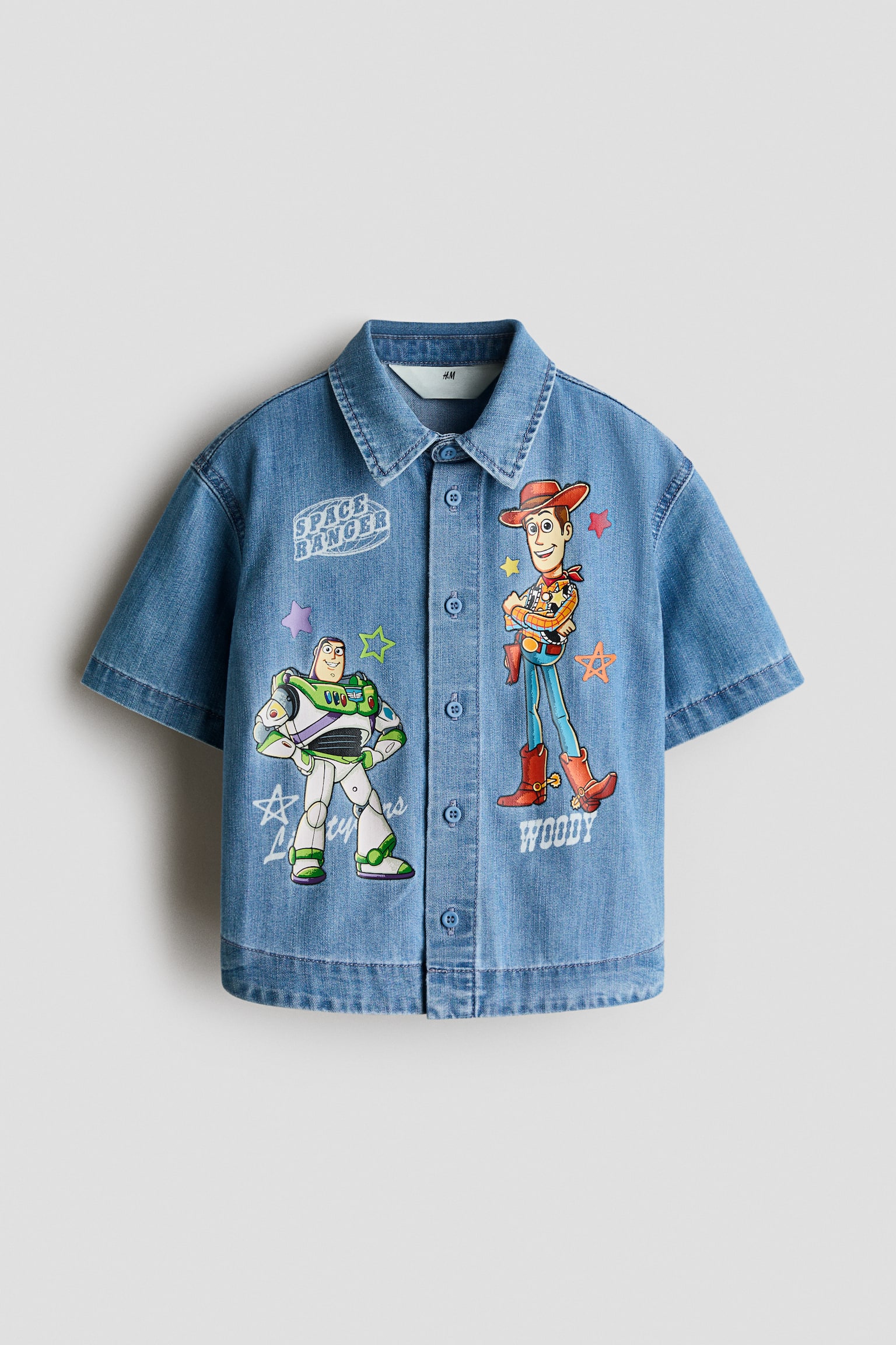 Áo sơ mi denim in hình - Màu xanh denim/Toy Story - 1