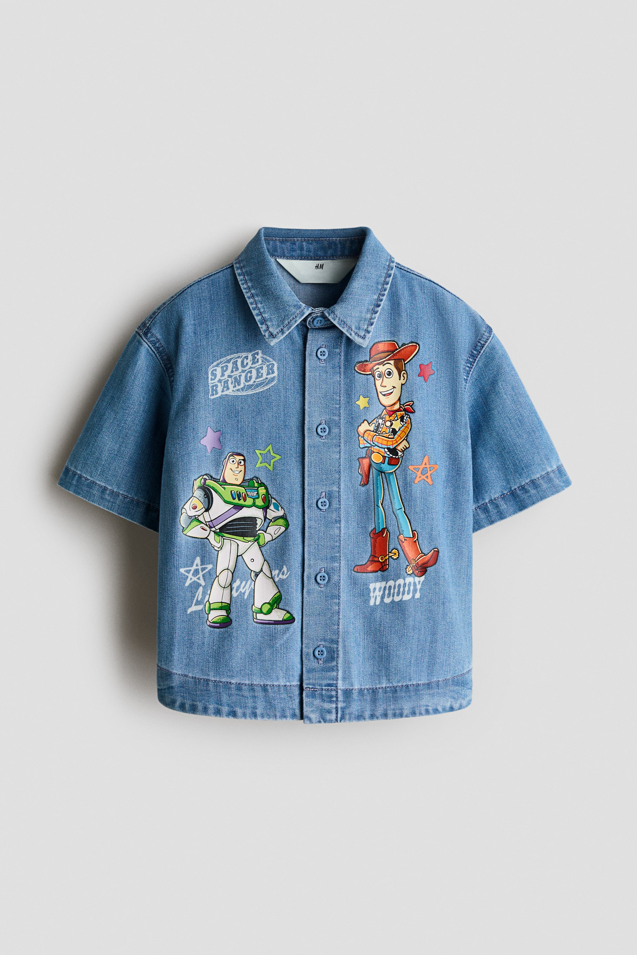 Printed Denim Shirt