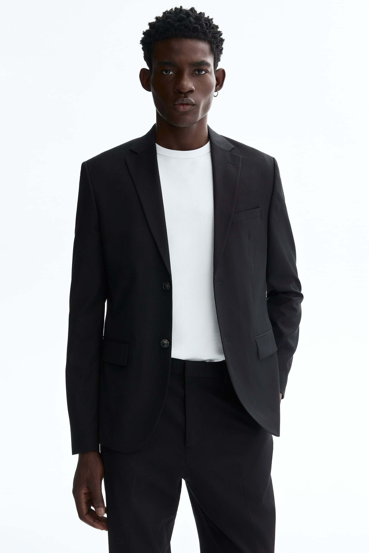 Regular Fit Single-breasted jacket - Black/Dark grey/Dark beige/Beige - 1