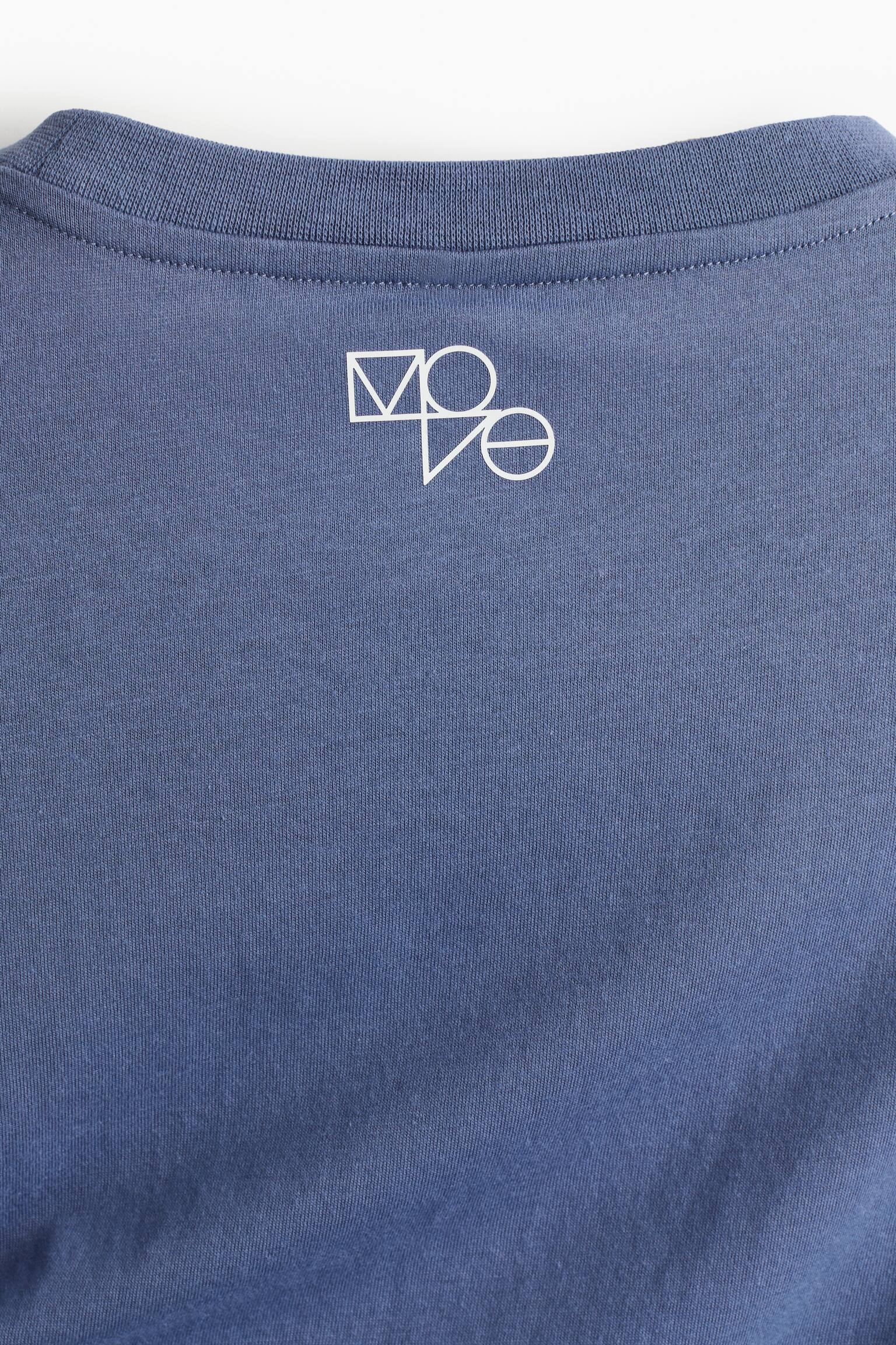 Regular Fit Activewear Tee In DryMove™ - Steel blue/Move/Black - 5