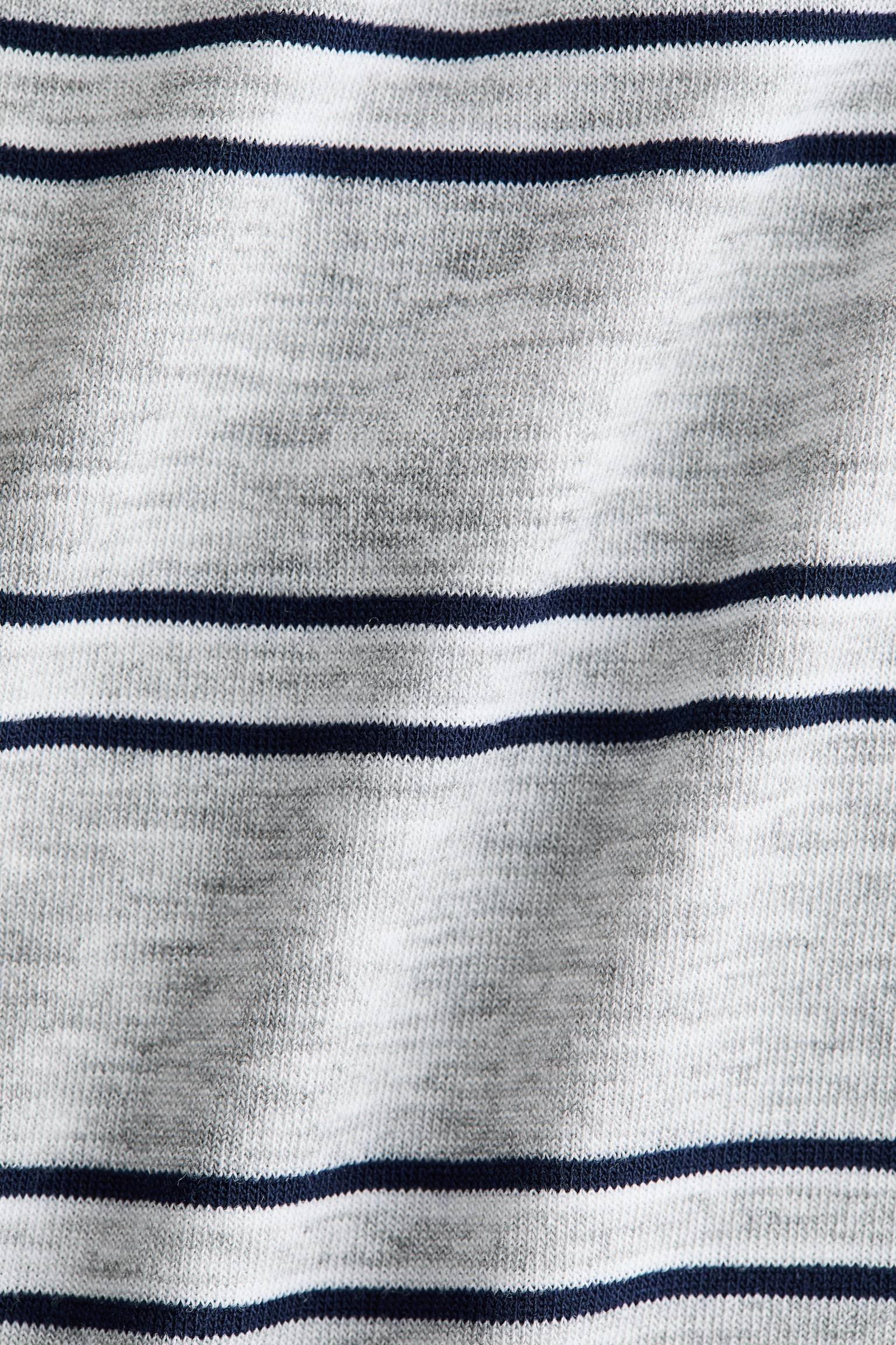 Женский топ H&M Layered Jersey Top, цвет: Серый меланжевый / Полосатый — фото 7