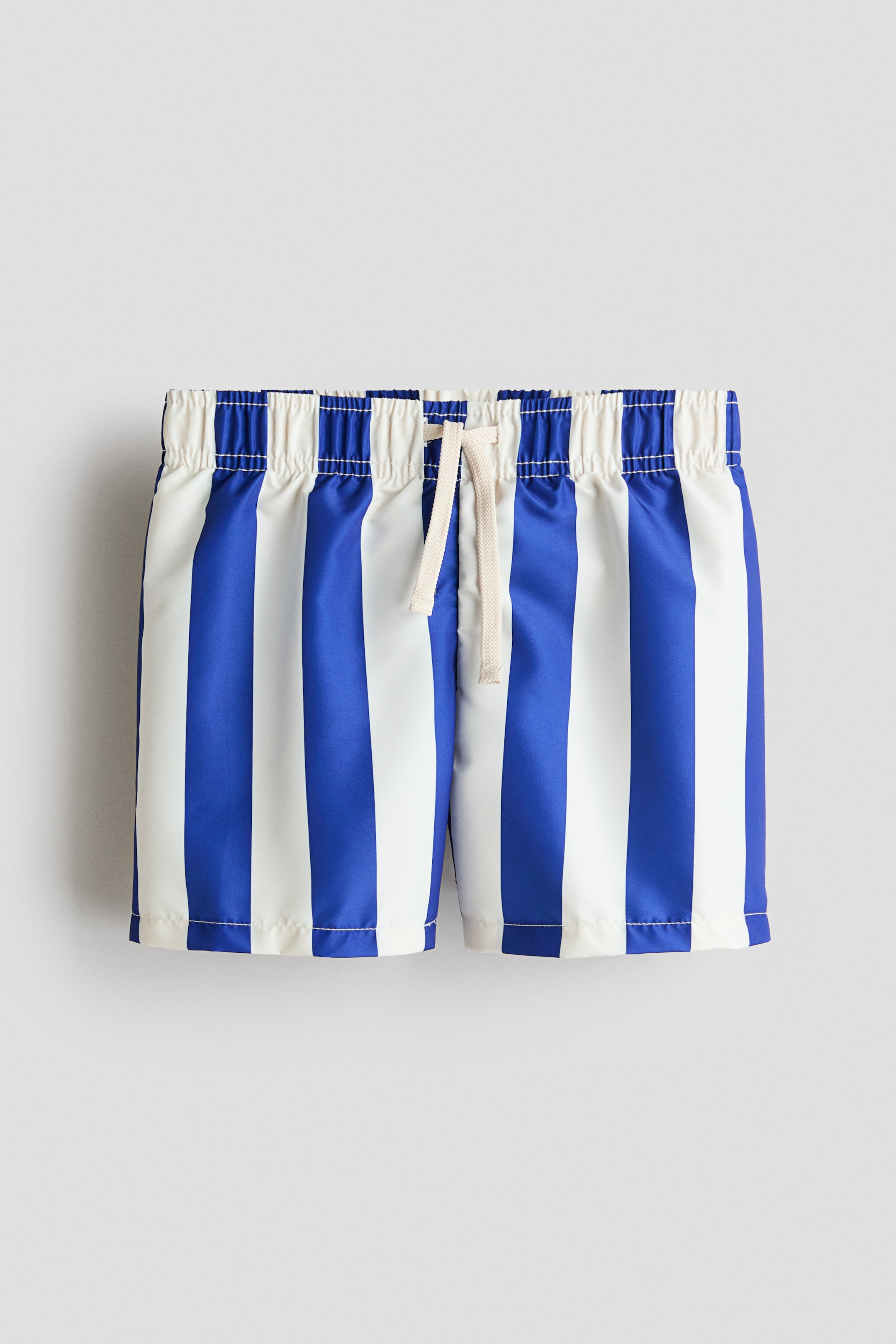 View larger image: Printed Swim Shorts - Bright blue/striped - Kids | H&M US 1
