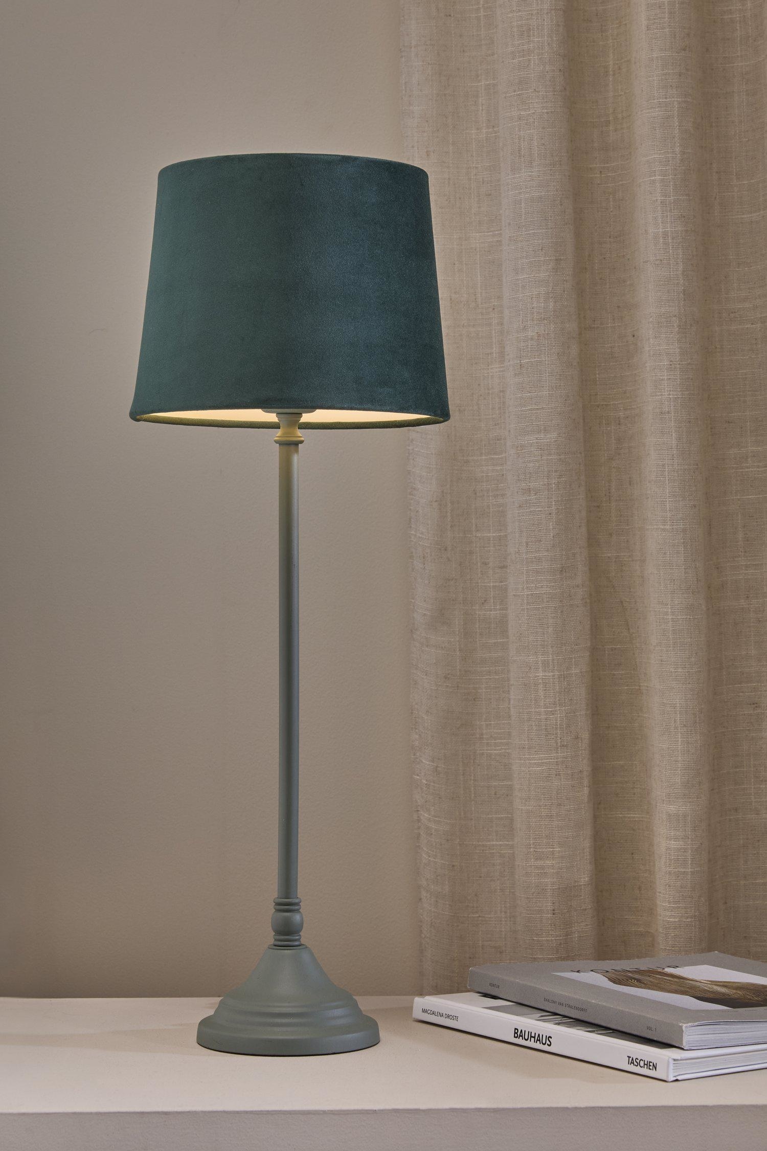 Candeeiro De Mesa Tove 56cm - Verde/Azul/Prateado