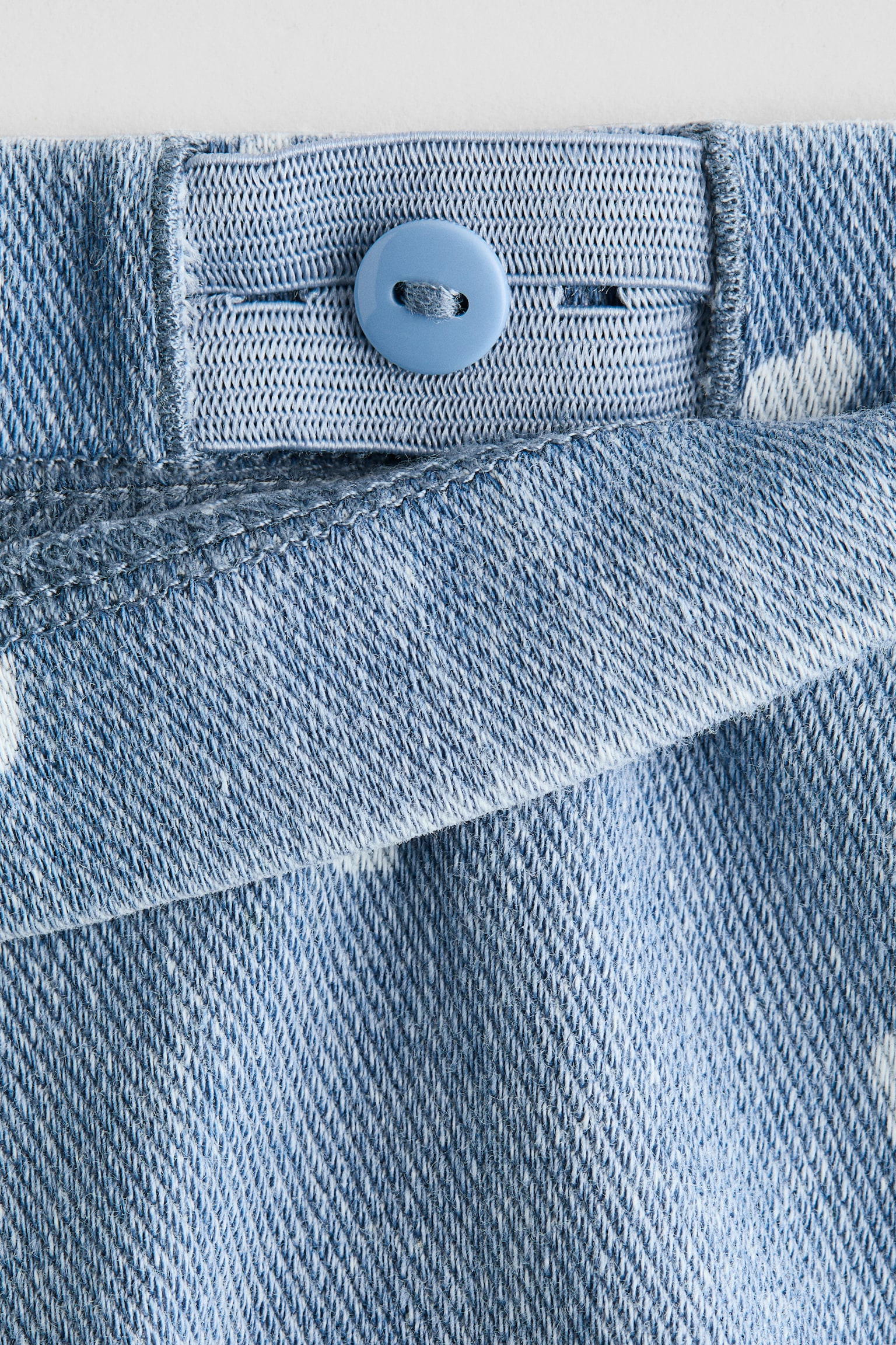 Flared jegging van tricot - Lichtblauw/Lichtroze/kersen - 2