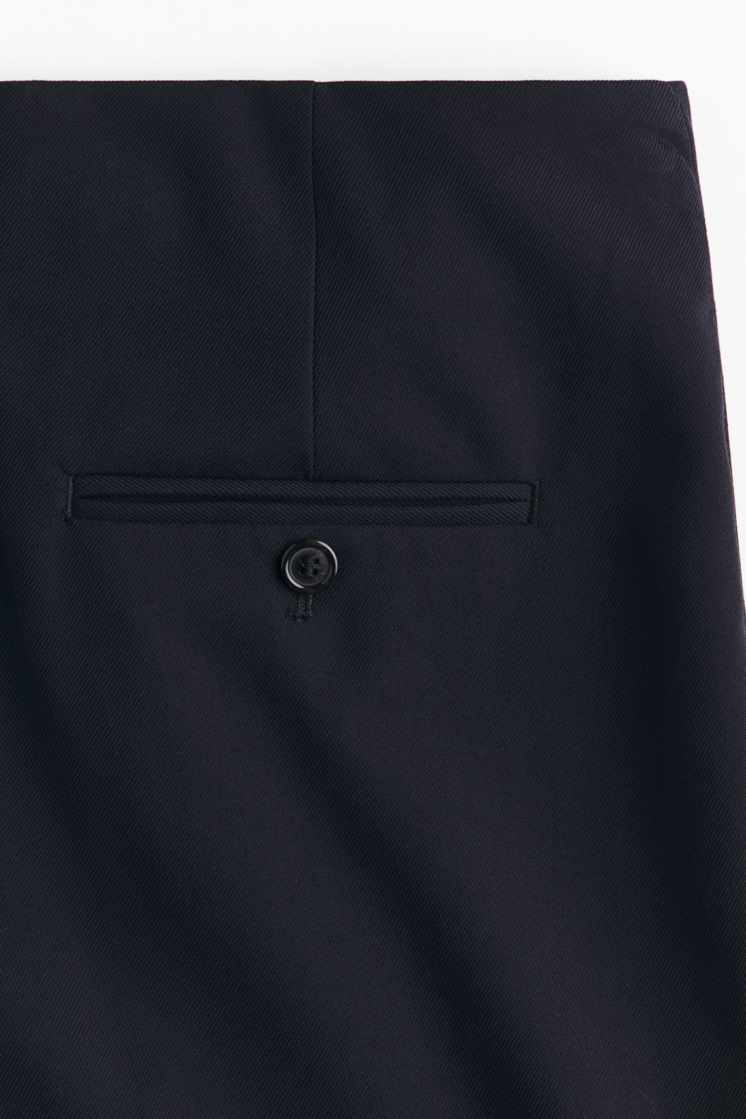 Женские брюки H&M Tailored cigarette trousers, цвет: Тёмно-синий — фото 7