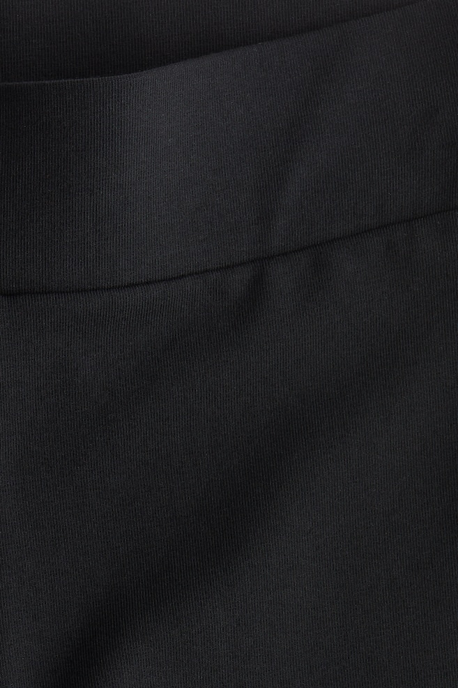 Cotton leggings-Black - 5