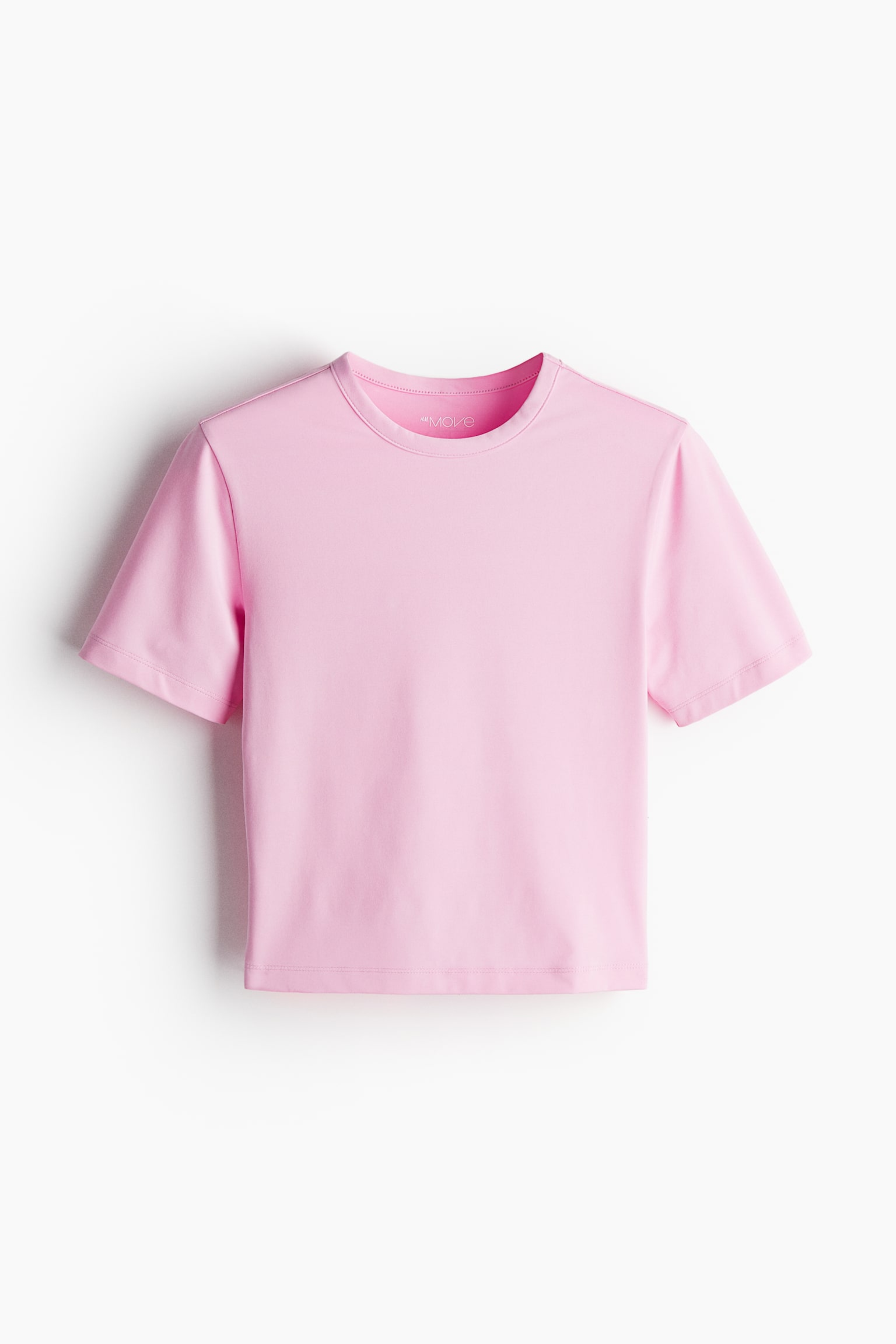 DryMove™ Cropped Activewear Tee - Light pink/Black/Red/Khaki/Brown/Light beige/White/Dark khaki green/Light blue/Lavender blue/Pink/Pigeon blue - 2