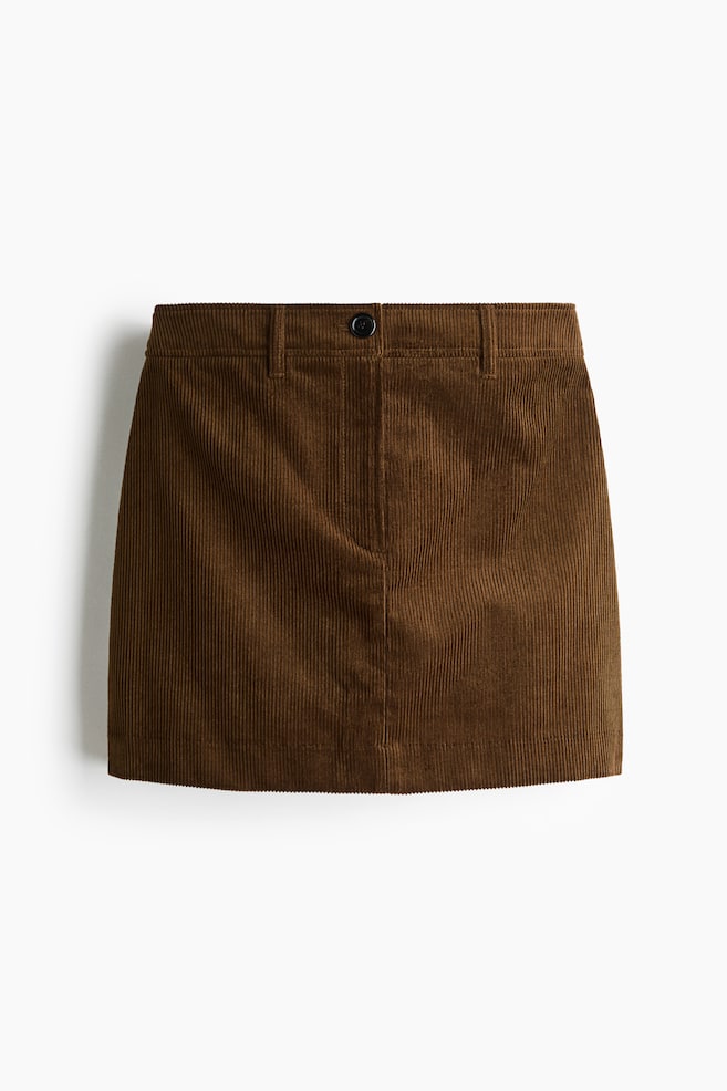 Mini Skirt - Dark khaki green/Beige/leopard print - 1