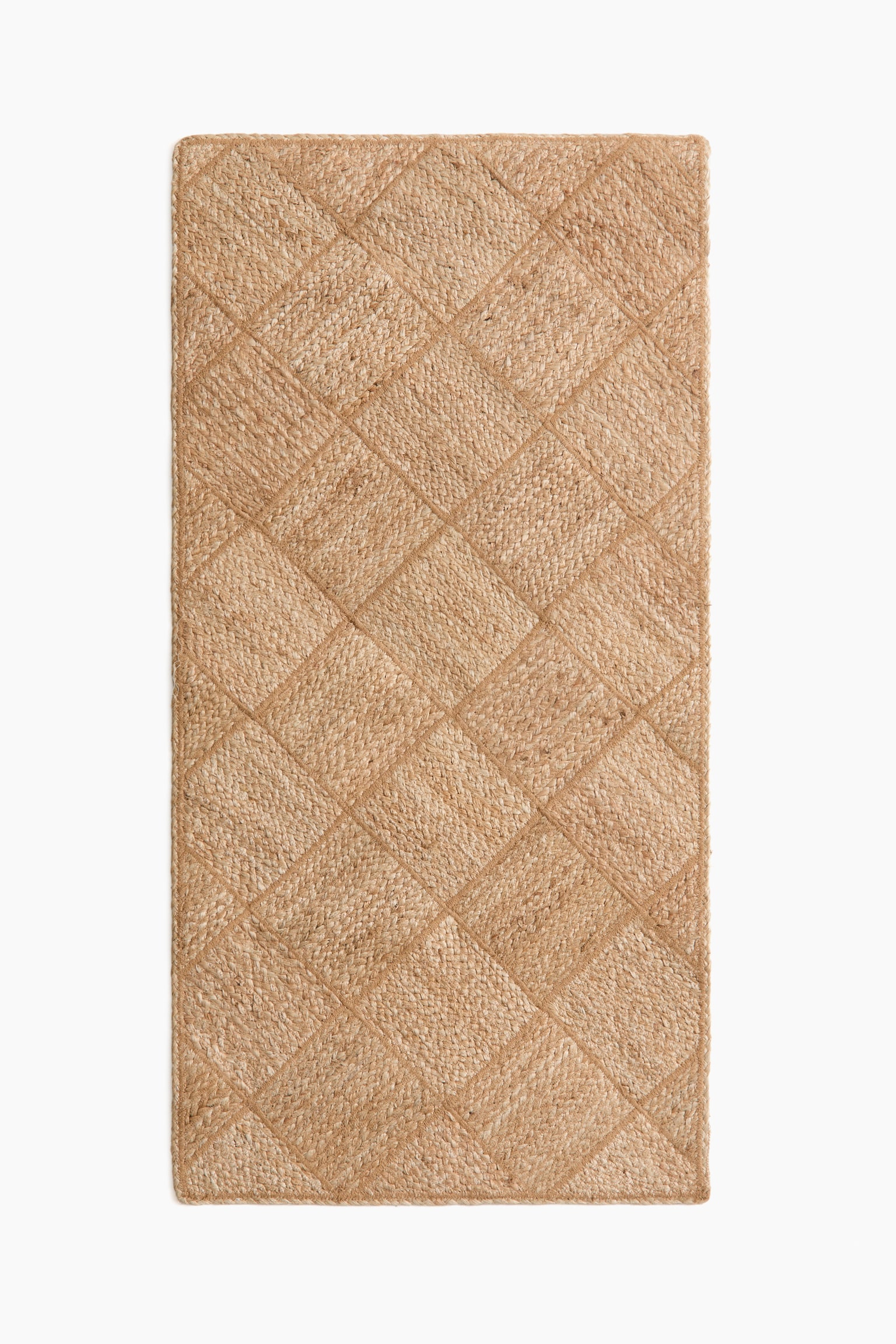Braided jute runner rug - Beige