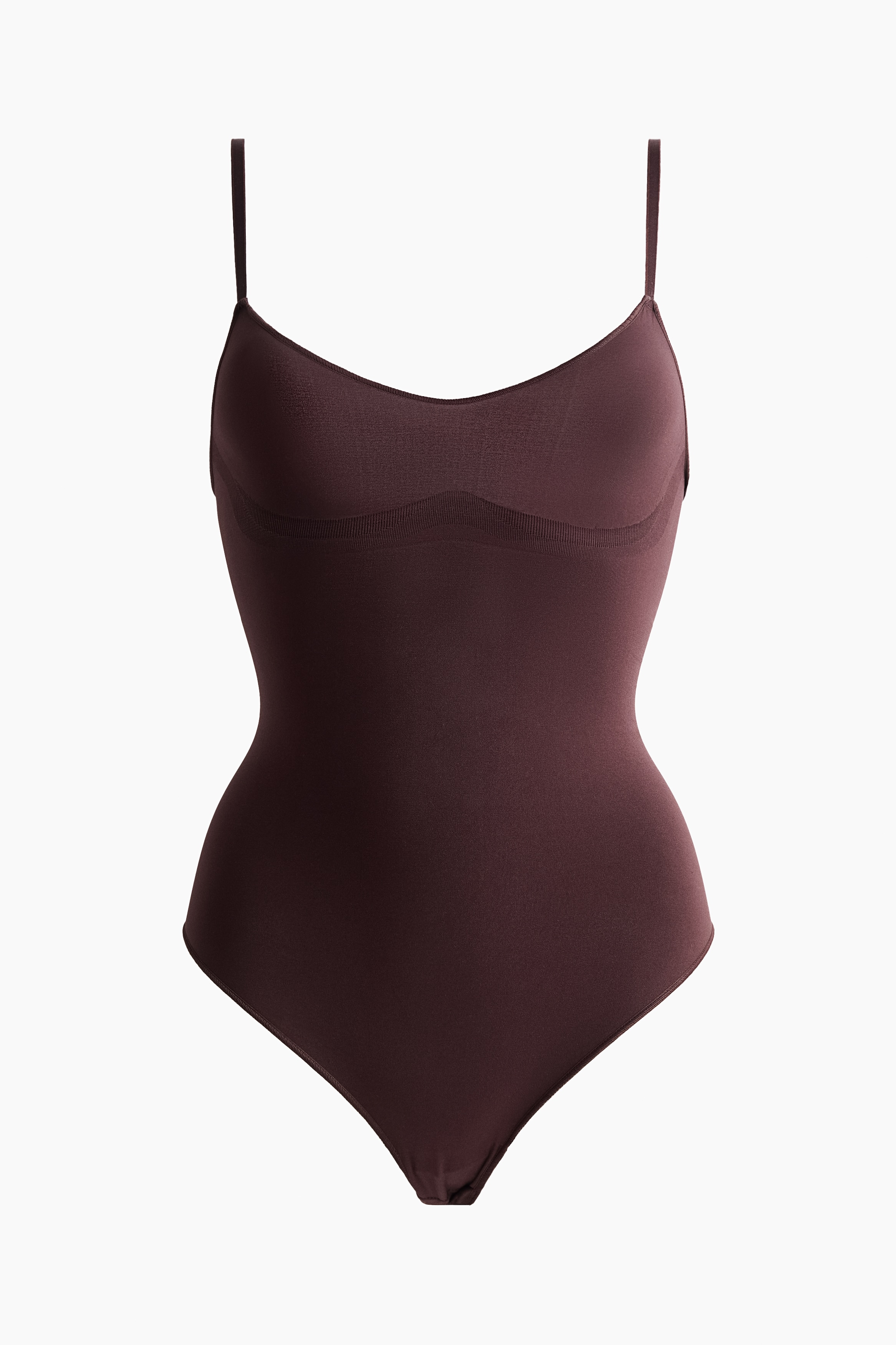 Seamless Light Shape Thong body - Dark brown/Black