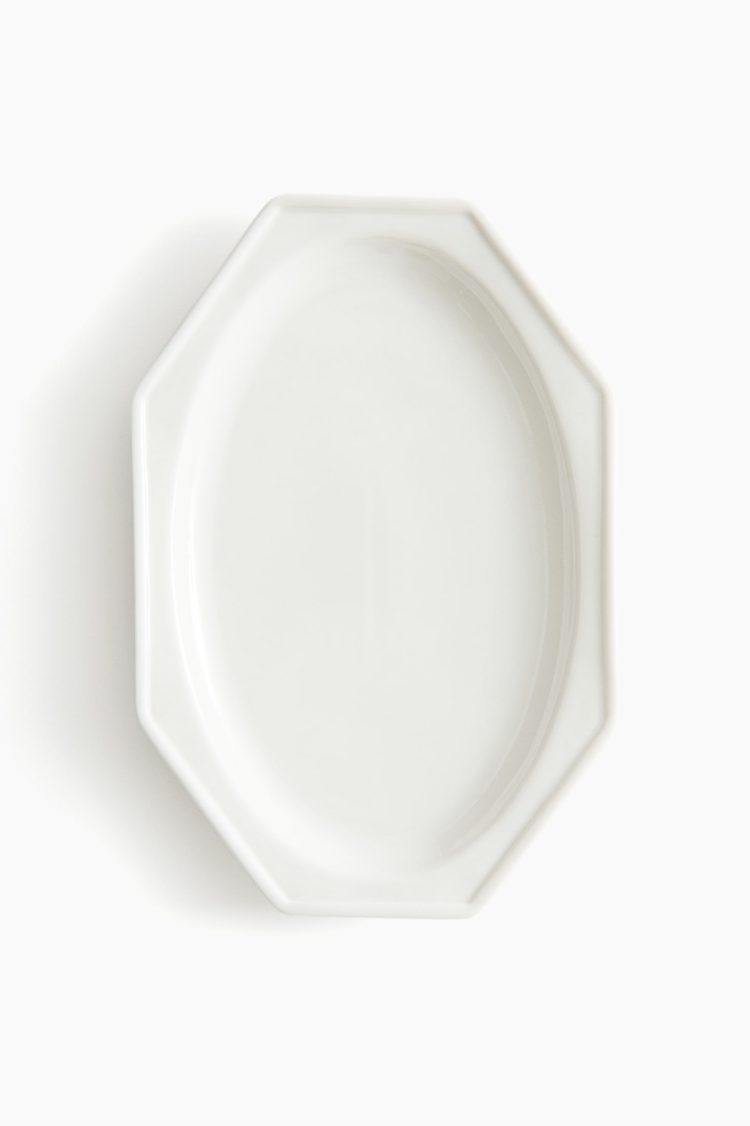 Small porcelain serving plate - White - 1