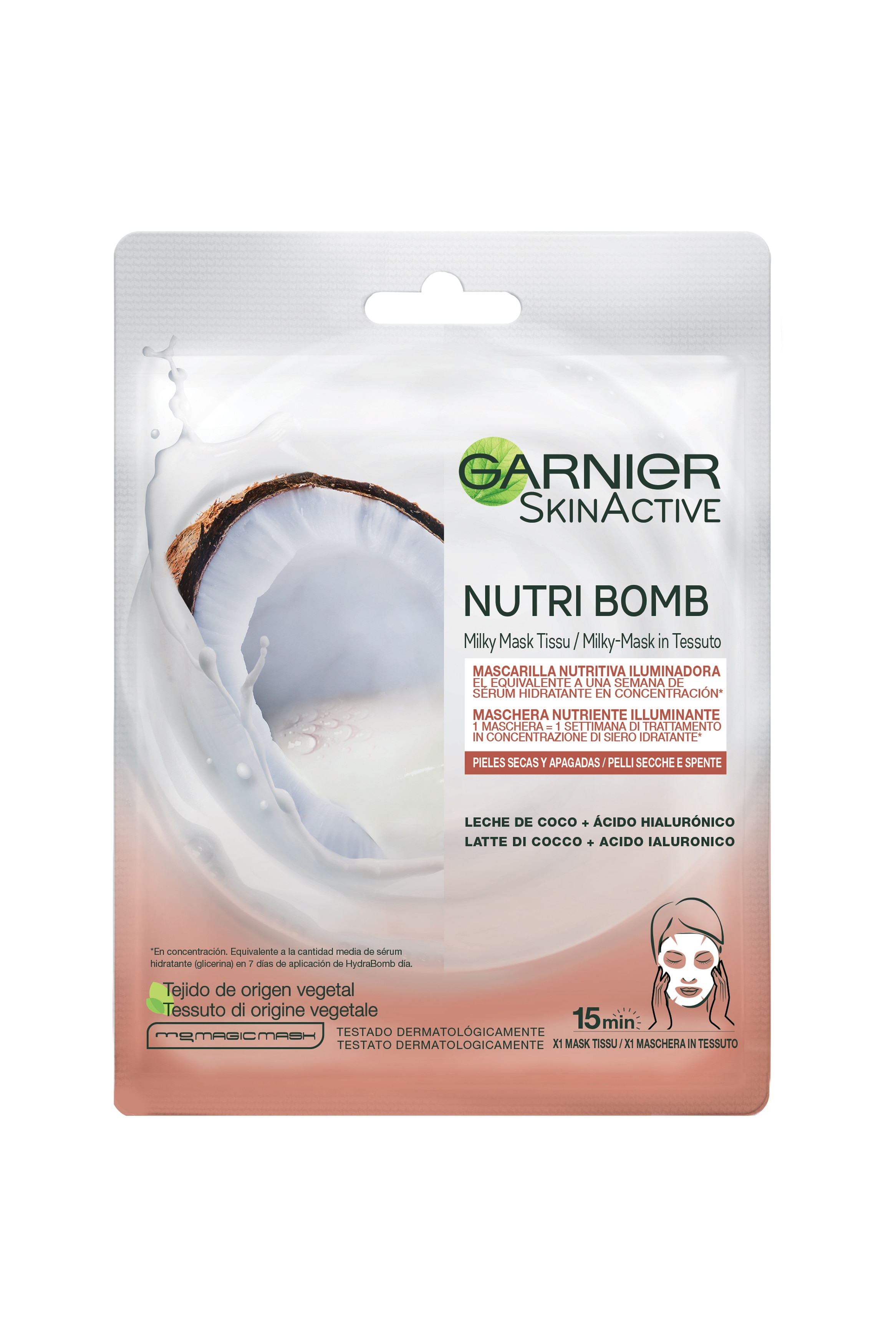 Garnier - Nutri Bomb Maschera In Tessuto - Cocco