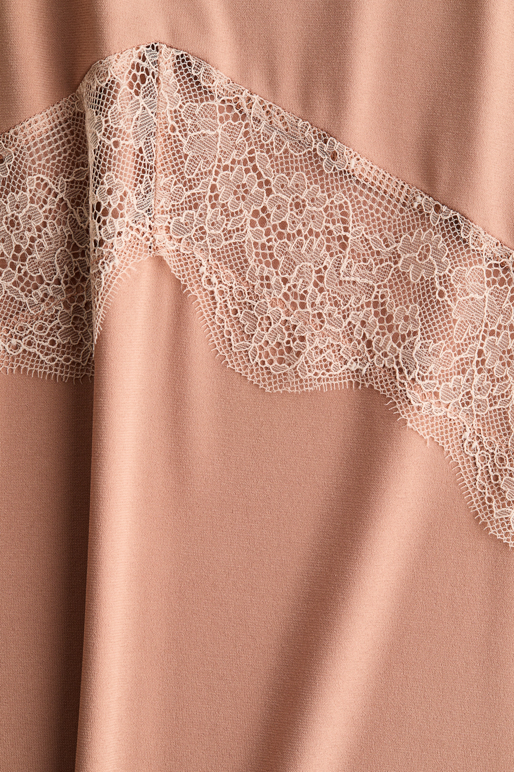 View larger image: Lace-trimmed dress - Beige - Ladies | H&M IE 2