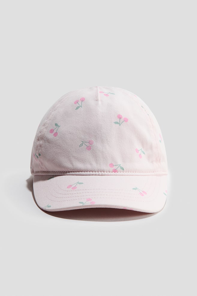 Casquette en coton avec application - Rose clair/cerises/Rose clair/Blanc/fleuri/Bleu clair/fraise/Beige/Blanc - 1