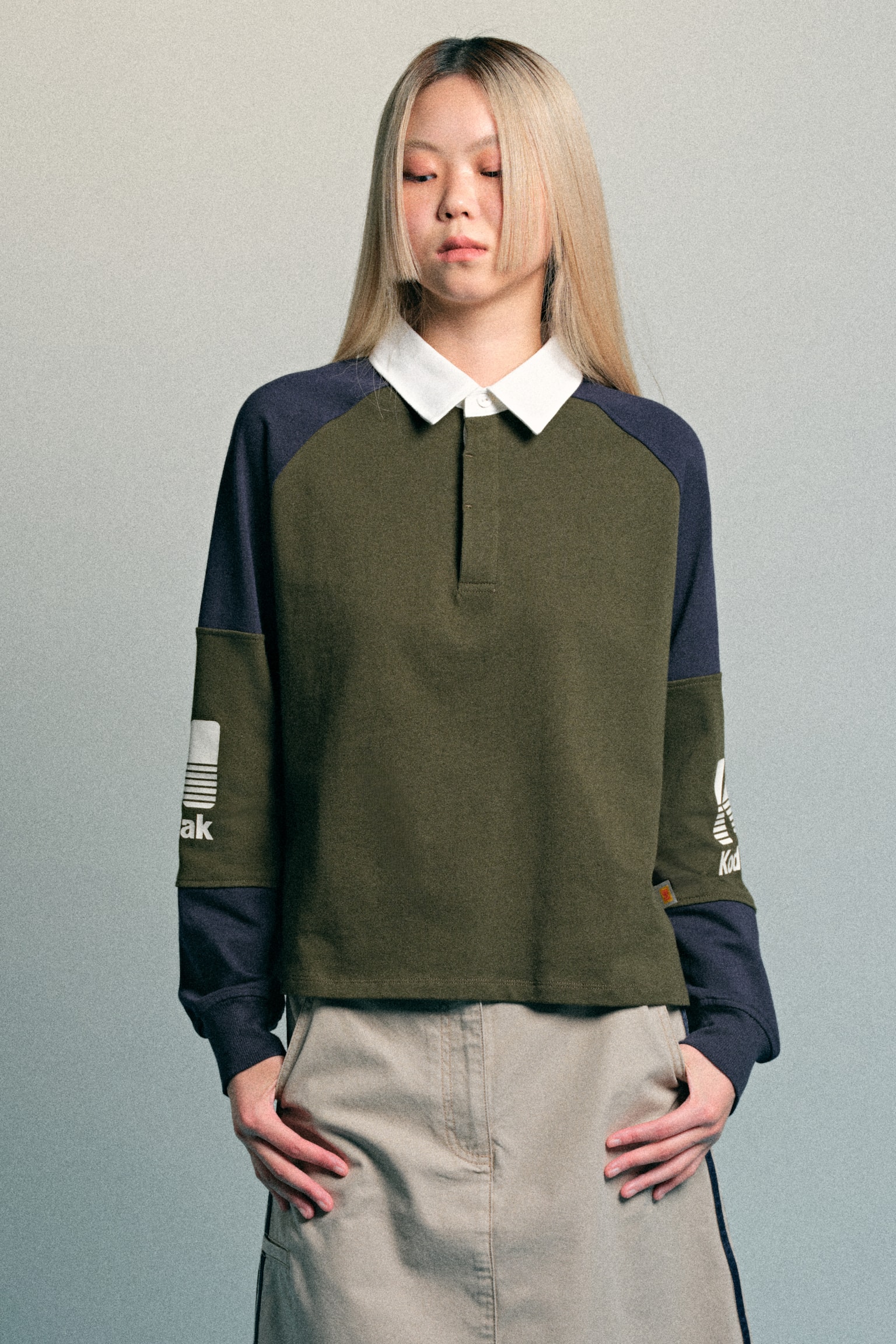 Áo polo cotton - Màu xanh lá đậm/Kodak - 3