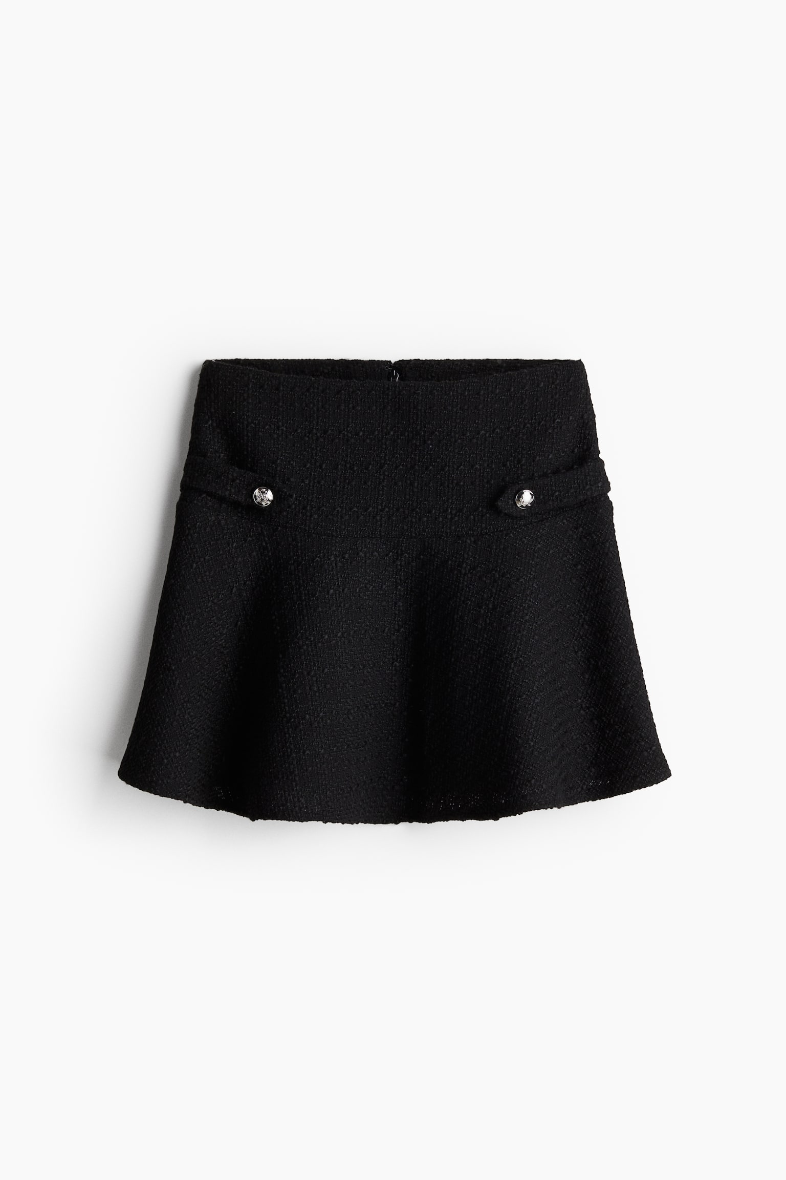 Bouclé skirt - Black/White - 2