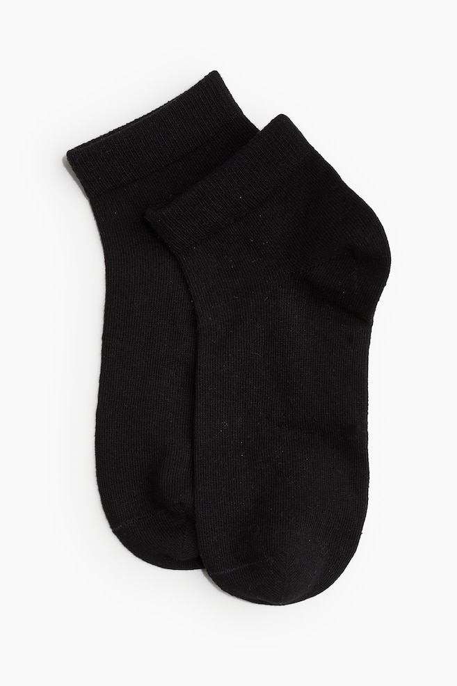 5-pack Ankle Socks-Black - 2