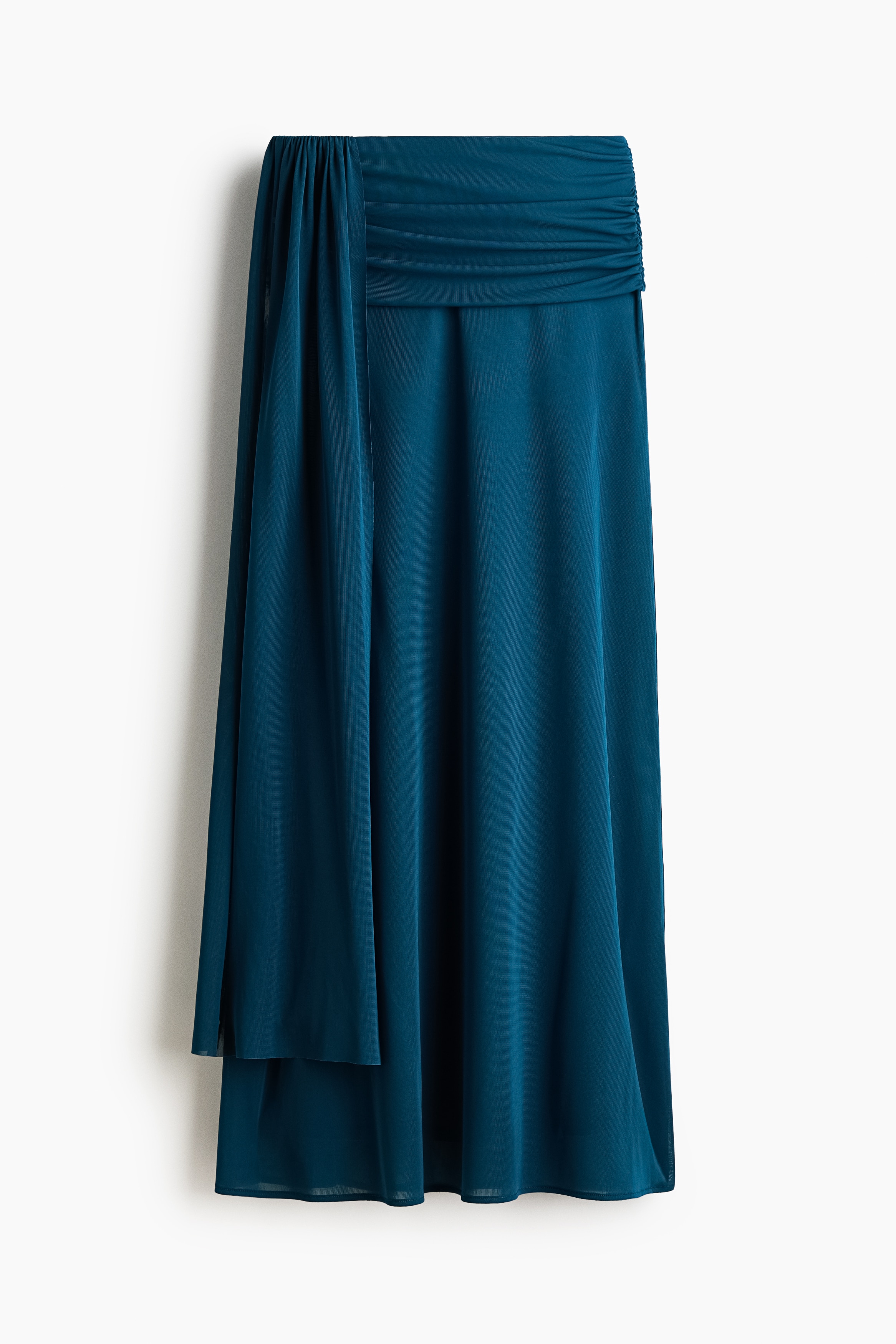 Jupe en jersey à effet drapé - Turquoise foncé