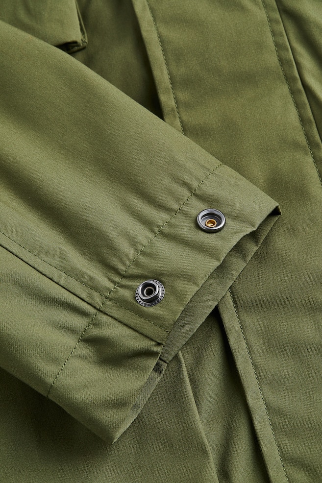 Water-repellent hooded jacket - Khaki green - 9
