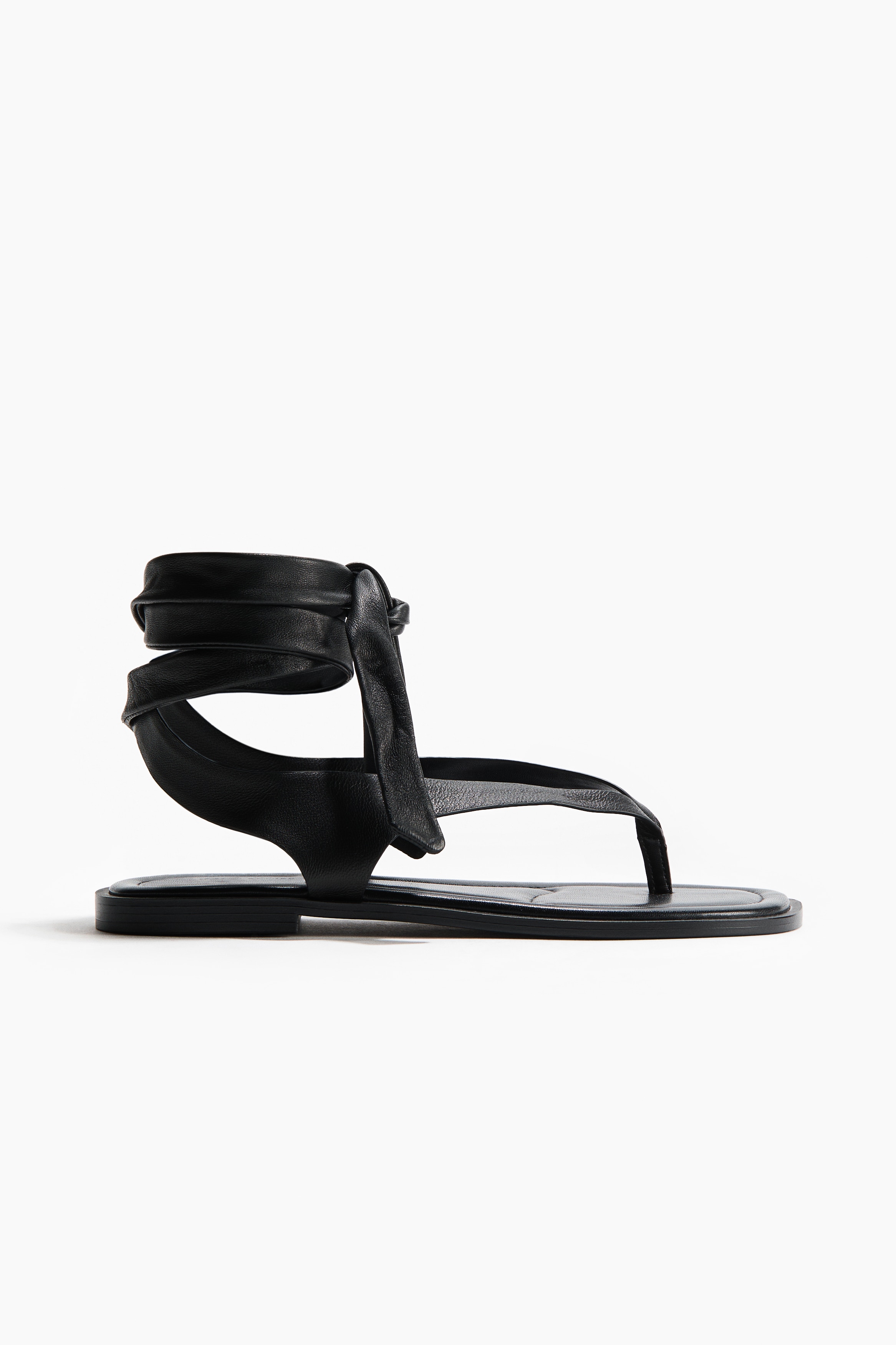 Tie-Detail Leather Sandals from H&M - $74.99