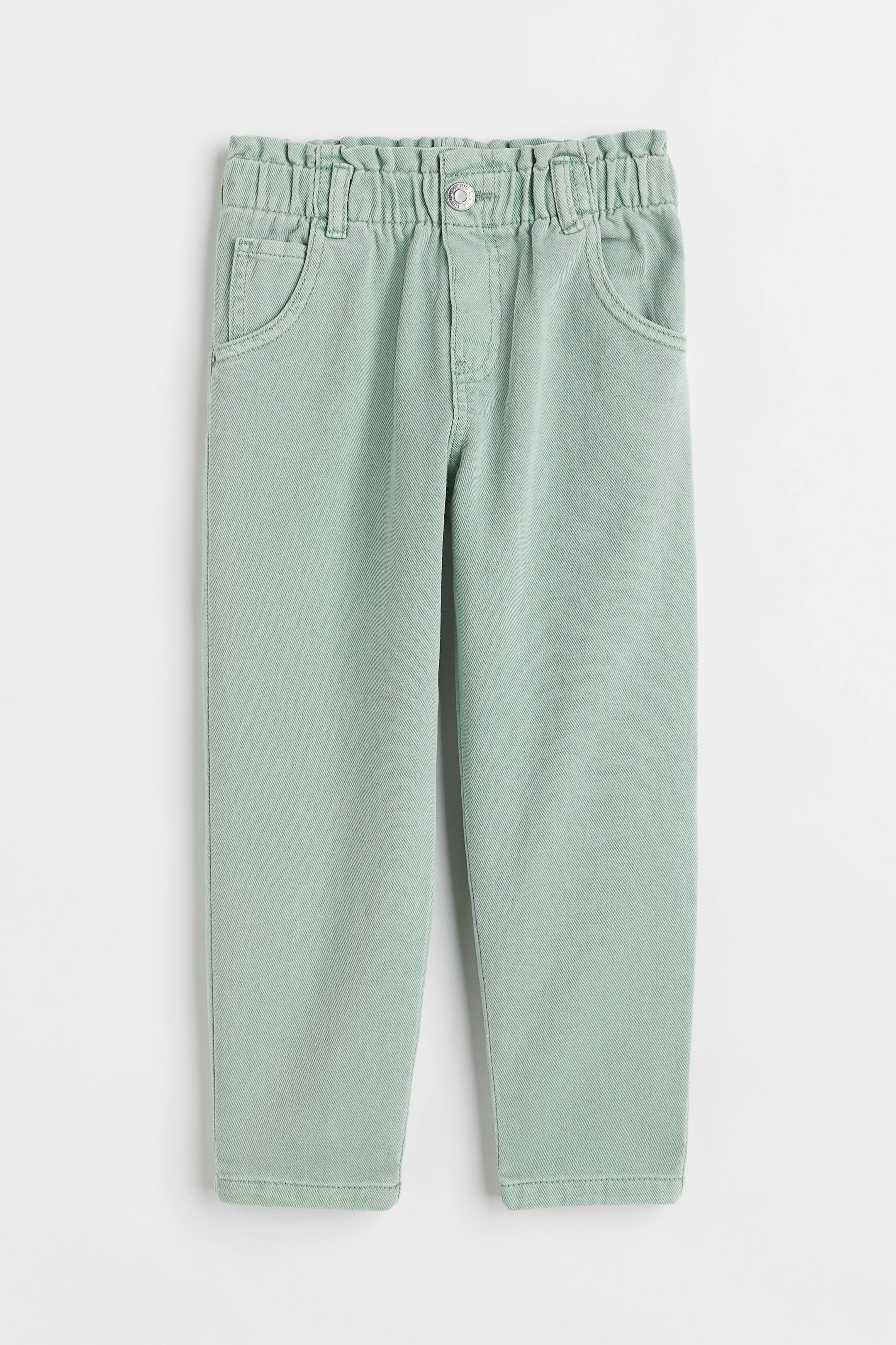 查看大圖: 休閒剪裁斜紋長褲 - 薄荷綠 - Kids | H&M 1